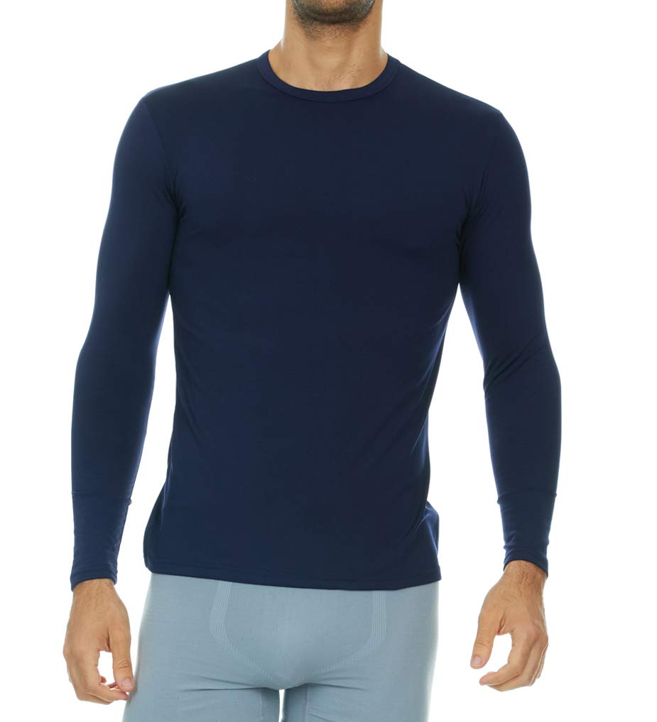 ThermoJohn Men's Long Sleeve Thermal Compression Shirt - Base Layer for Cold Weather - Moisture Wicking & Breathable - Ideal for Hiking, Skiing & Winter Sports