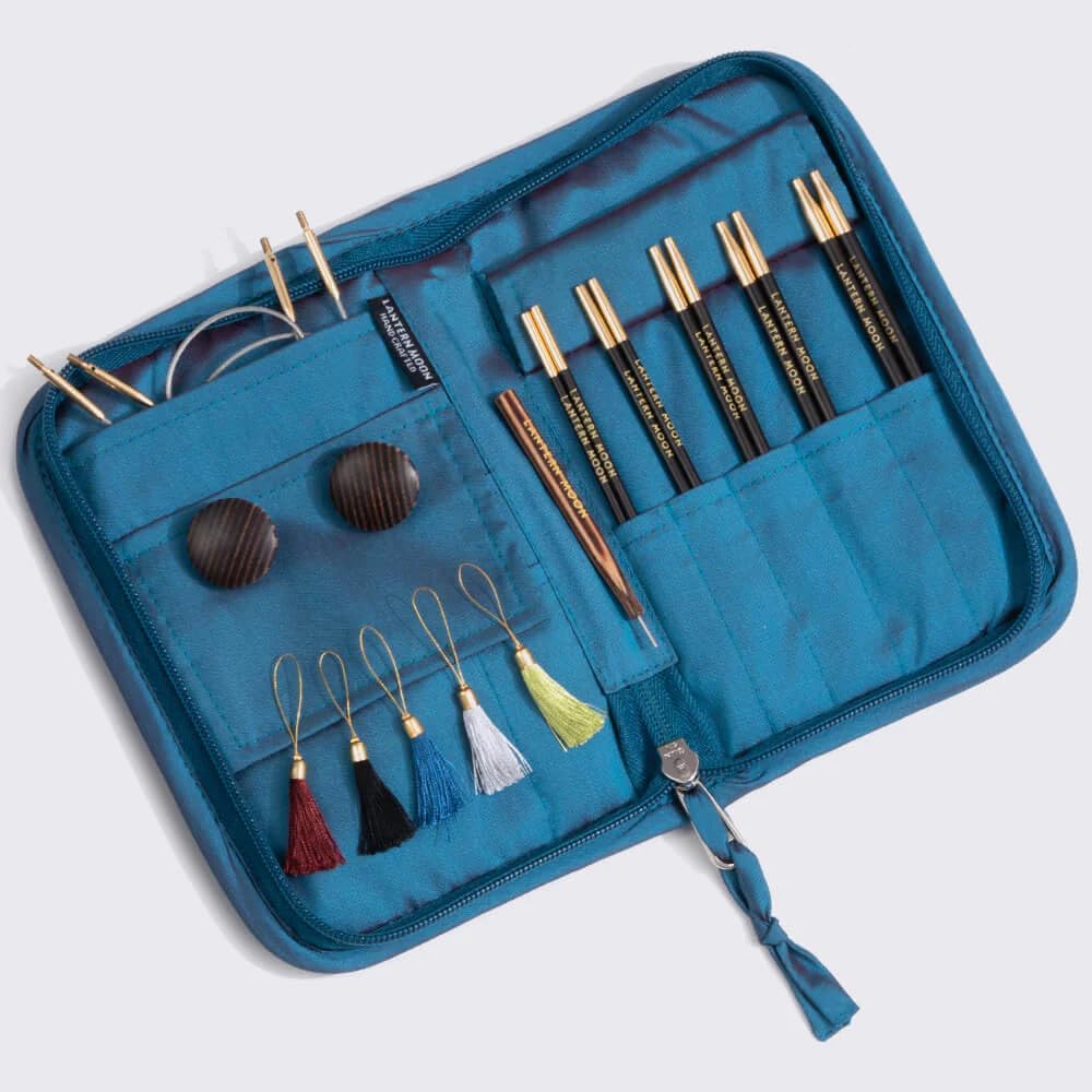 Lantern Moon Interchangeable Knitting Needle Set - 13cm Charm Needle Tips for Smooth Yarn Crafting | Perfect for Socks, Shawls & Baby Knitting Projects