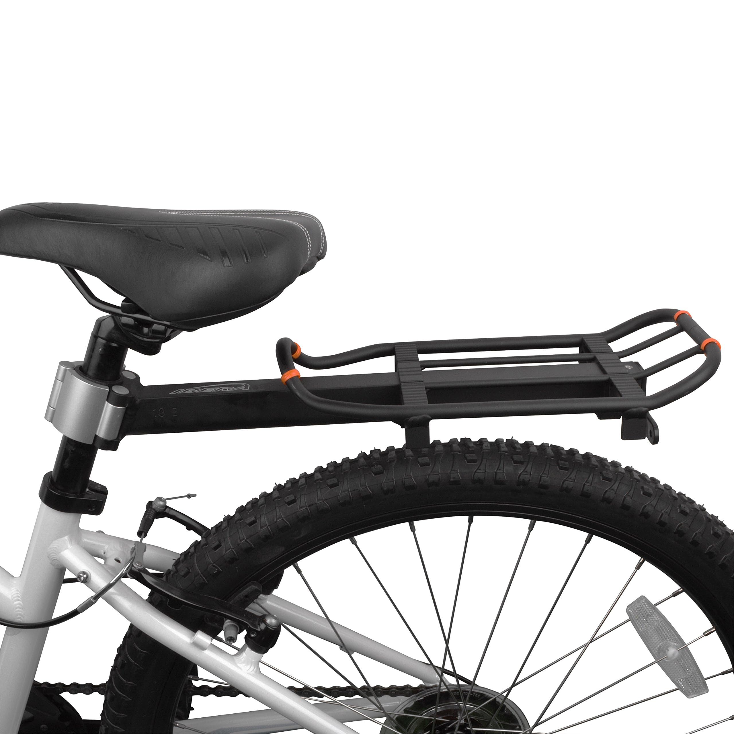 Ibera Bike Seatpost Rack - Lightweight Aluminum Cargo Carrier for Commuting, Cycling & Urban Travel - Perfect for Backpacks, Groceries & Work Essentials