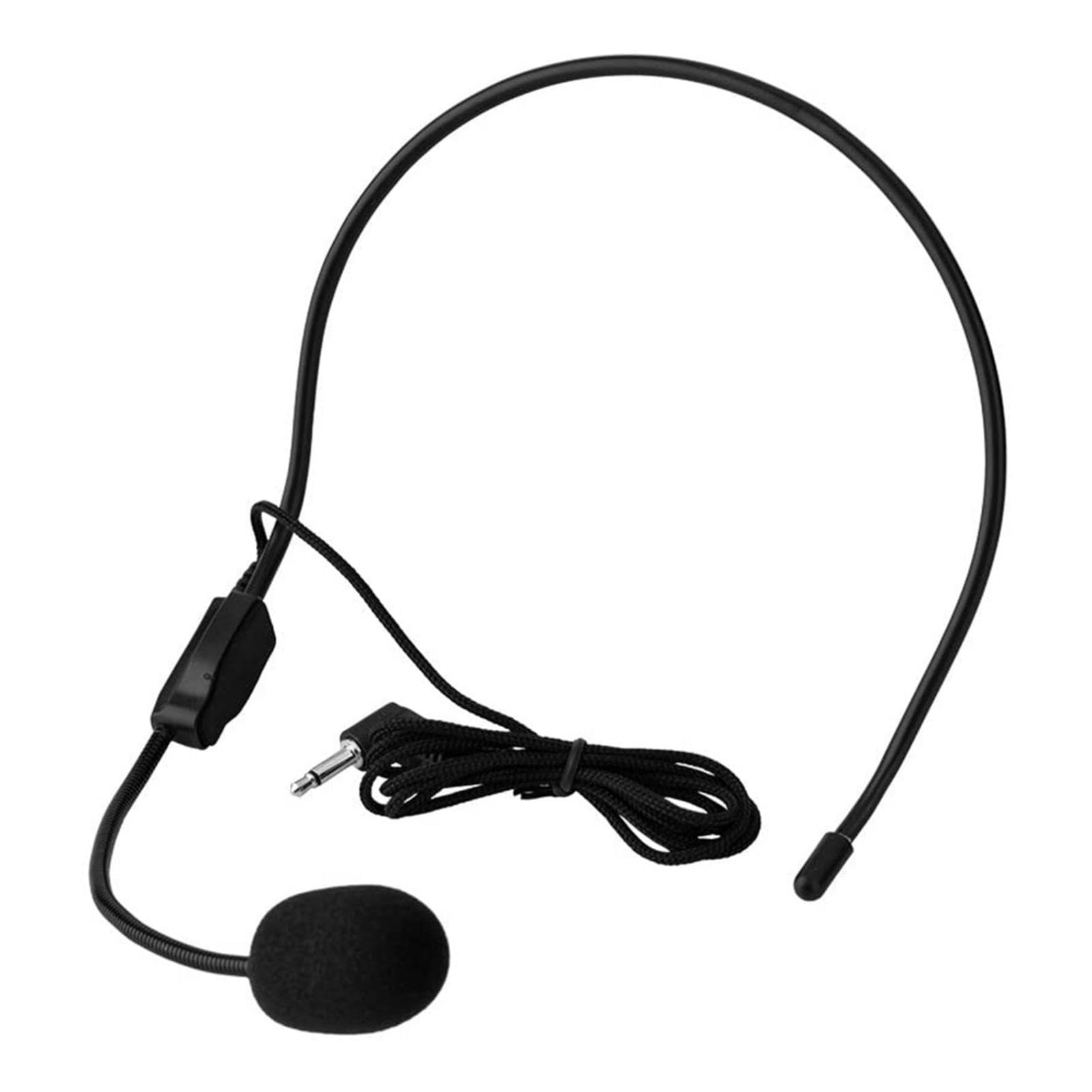 Professional 3.5mm Wired Headset Microphone with 1.0V-10V Amplifier - Lightweight High Fidelity Sound for TV Presenters, Broadcasters & Singers - Perfect for Live Streaming, Podcasting, and Studio Recording