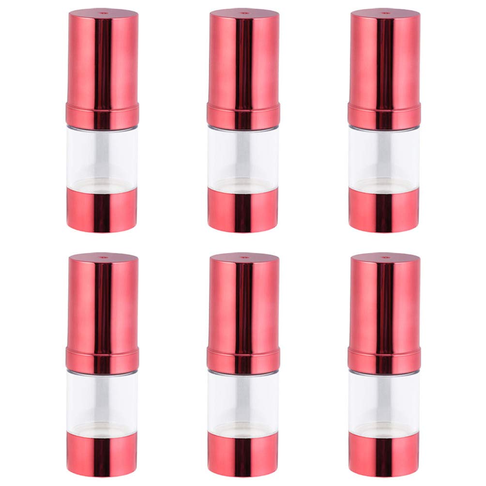 Beaupretty 6-Pack Travel Lotion Bottles - Leak-Proof Squeeze Containers for Shampoo, Conditioner & Cosmetics | Portable Toiletry Dispensers for Vacation, Gym & Airplane Carry-On