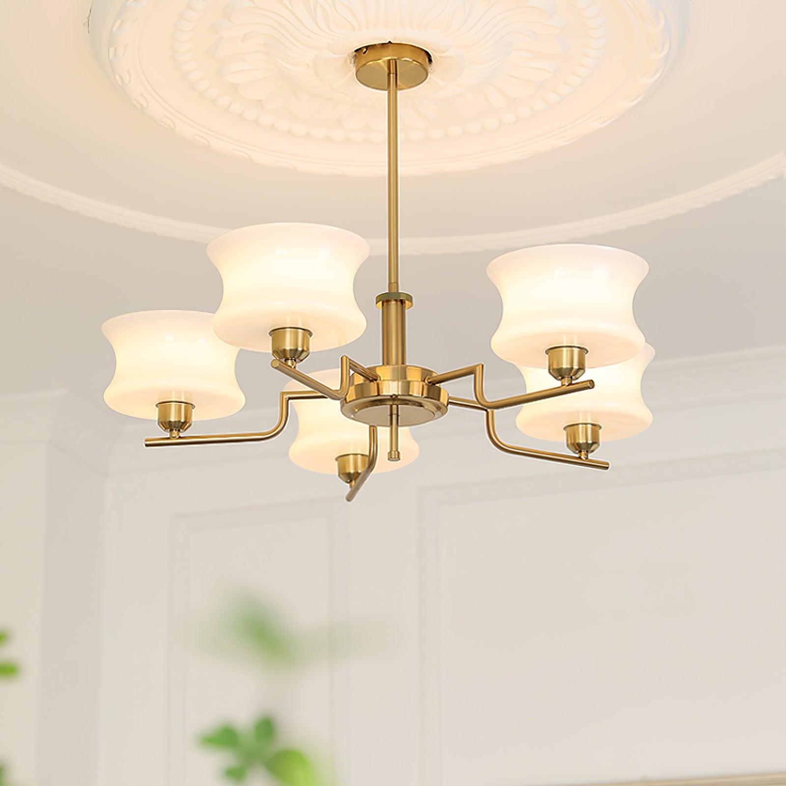 Elegant Blue Crystal Chandelier - Modern Ceiling Light Fixture for Dining Room, Living Room & Bedroom | Perfect for Home Decor & Wedding Venues