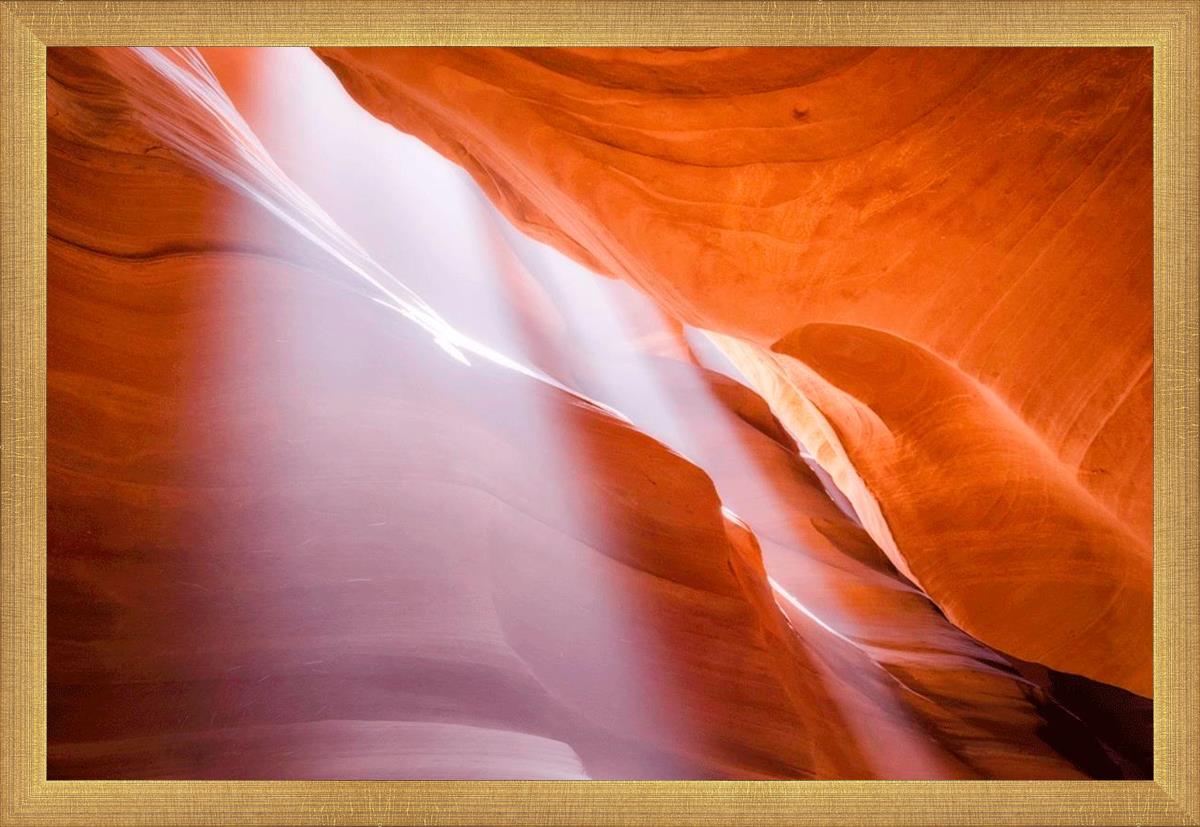Stunning Antelope Canyon Light Shafts Photography - Natural Sunbeams in Slot Canyon - Perfect for Wall Art, Travel Inspiration & Desert Landscape Decor