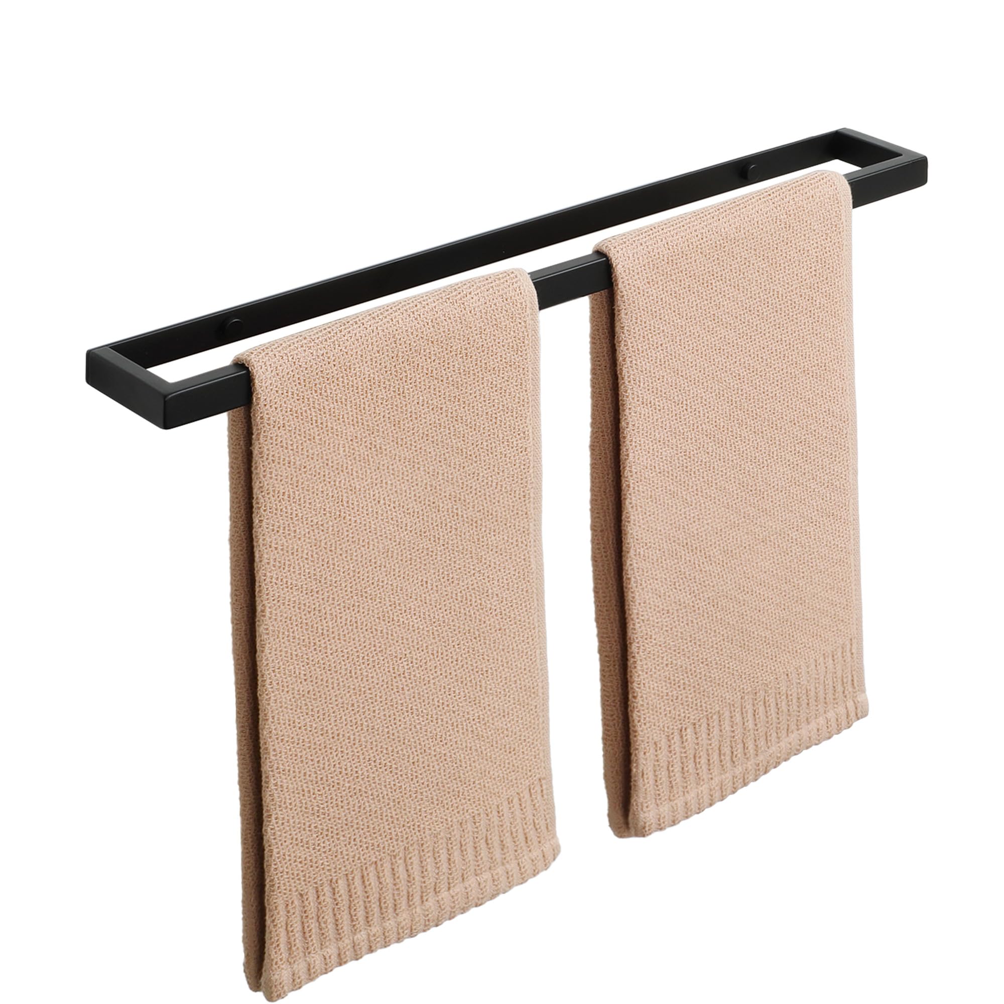 20 Inch Stainless Steel Towel Bar - SUS304 Matte Black Bathroom Towel Rack with Wall Mount for Hand & Bath Towels - Perfect for Bathroom, Lavatory & Spa Decor