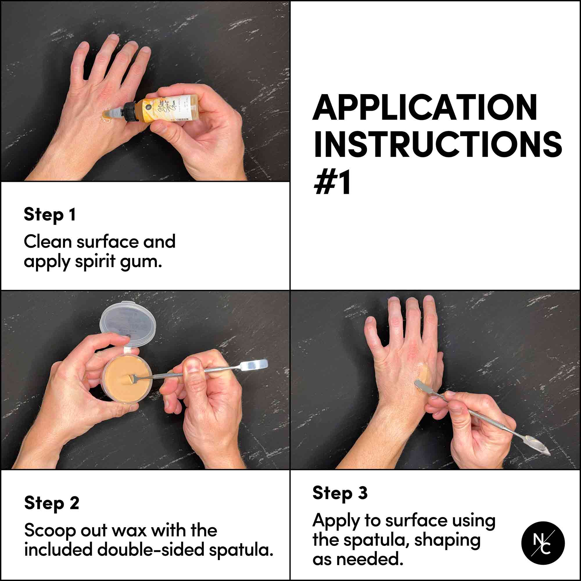 Scar Wax with Double Ended Spatula - Professional Moldable Wax for Realistic Cuts, Bruises & Special Effects Makeup - Perfect for Halloween, Cosplay & Theater Productions