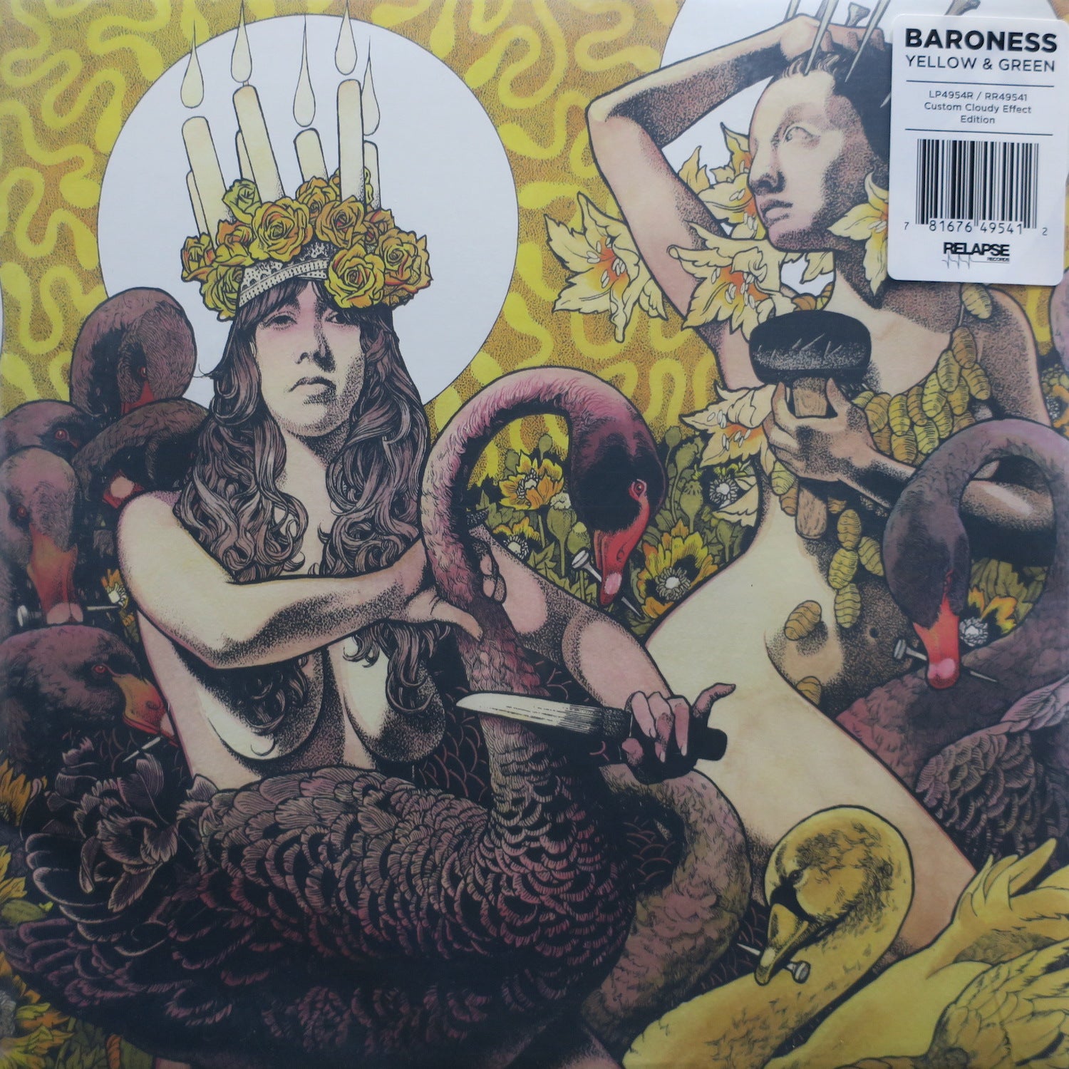 BARONESS 'Yellow & Green' CLEAR/YELLOW CLEAR/GREEN Vinyl 2LP Record - Limited Edition Colored Vinyl for Music Collectors & Audiophiles - Perfect for Home Listening & Vinyl Enthusiast Collections
