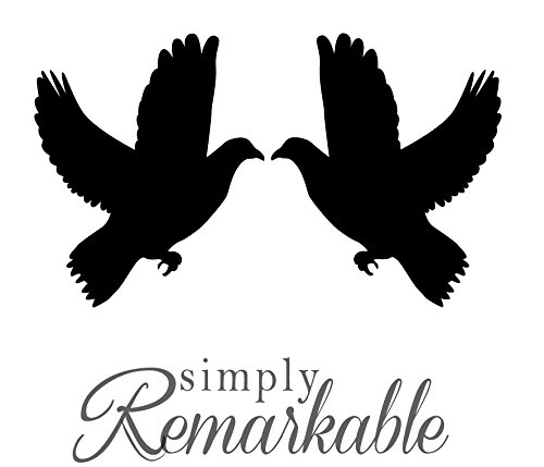 Premium Vinyl Decal Sticker - Birds Wedding Love Dove Design for Laptop, Wall, Car, MacBook (5.2 x 3 inches) - Perfect for Home Decor, Office, Wedding Gifts & Personalization