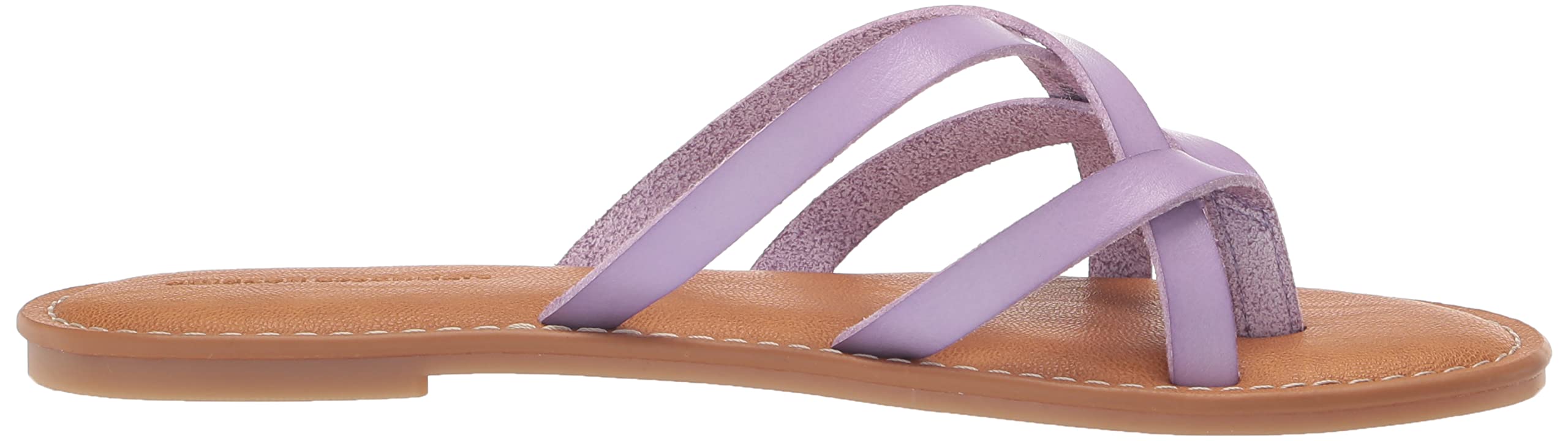 Amazon Essentials Women's Strappy Slide Flat Sandal - Comfortable Summer Casual Shoes for Beach, Pool, and Everyday Wear