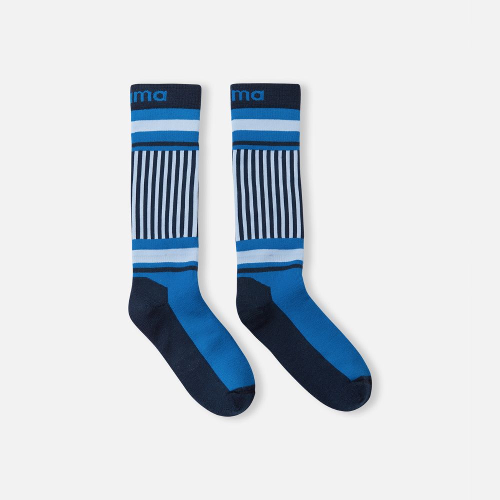Reima Frotee Kids Ski Socks - Warm Winter Thermal Socks for Boys & Girls, Bright Blue - Perfect for Skiing, Snowboarding & Outdoor Winter Activities
