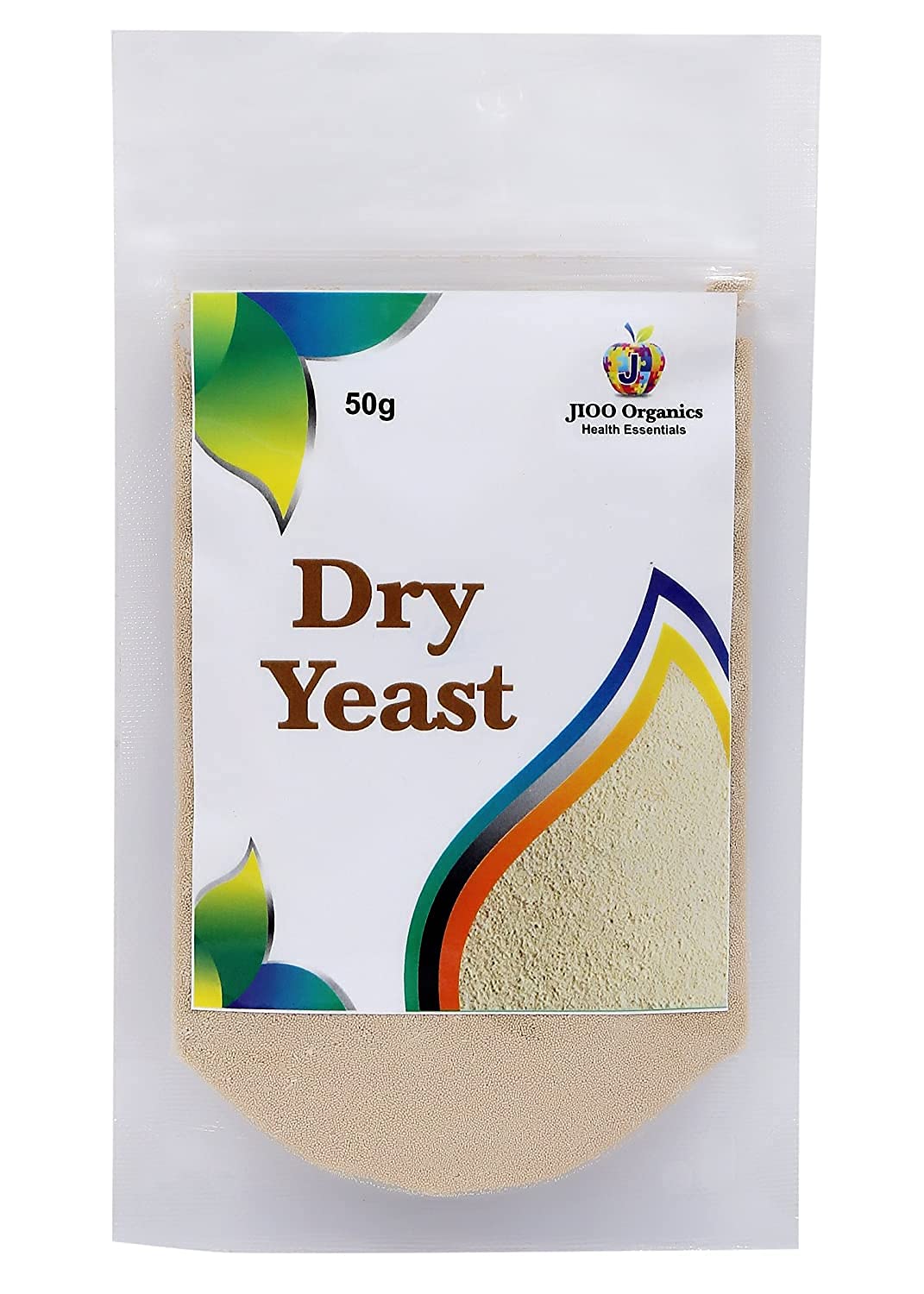Jioo Organics Instant Active Dry Yeast - 50g Pack for Baking Bread, Pizza & Pastries | Fast Rising Yeast Powder for Homemade Dough, Artisan Bread & Pizza Making