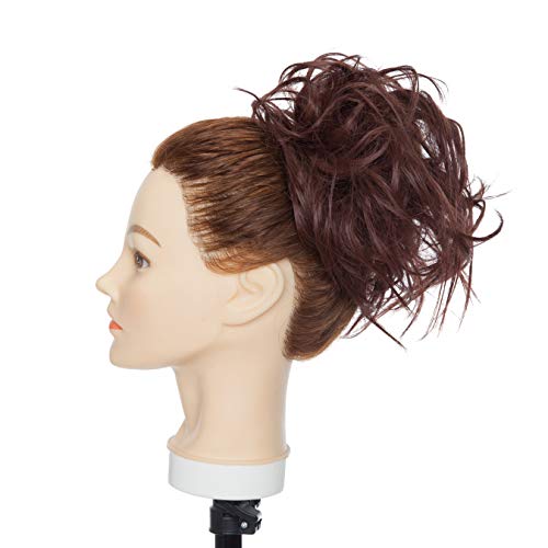 Messy Bun Scrunchie for Women - Stretchable Hair Tie for Tousled Updo & Ponytail - Perfect for Workouts, Yoga, and Everyday Styling