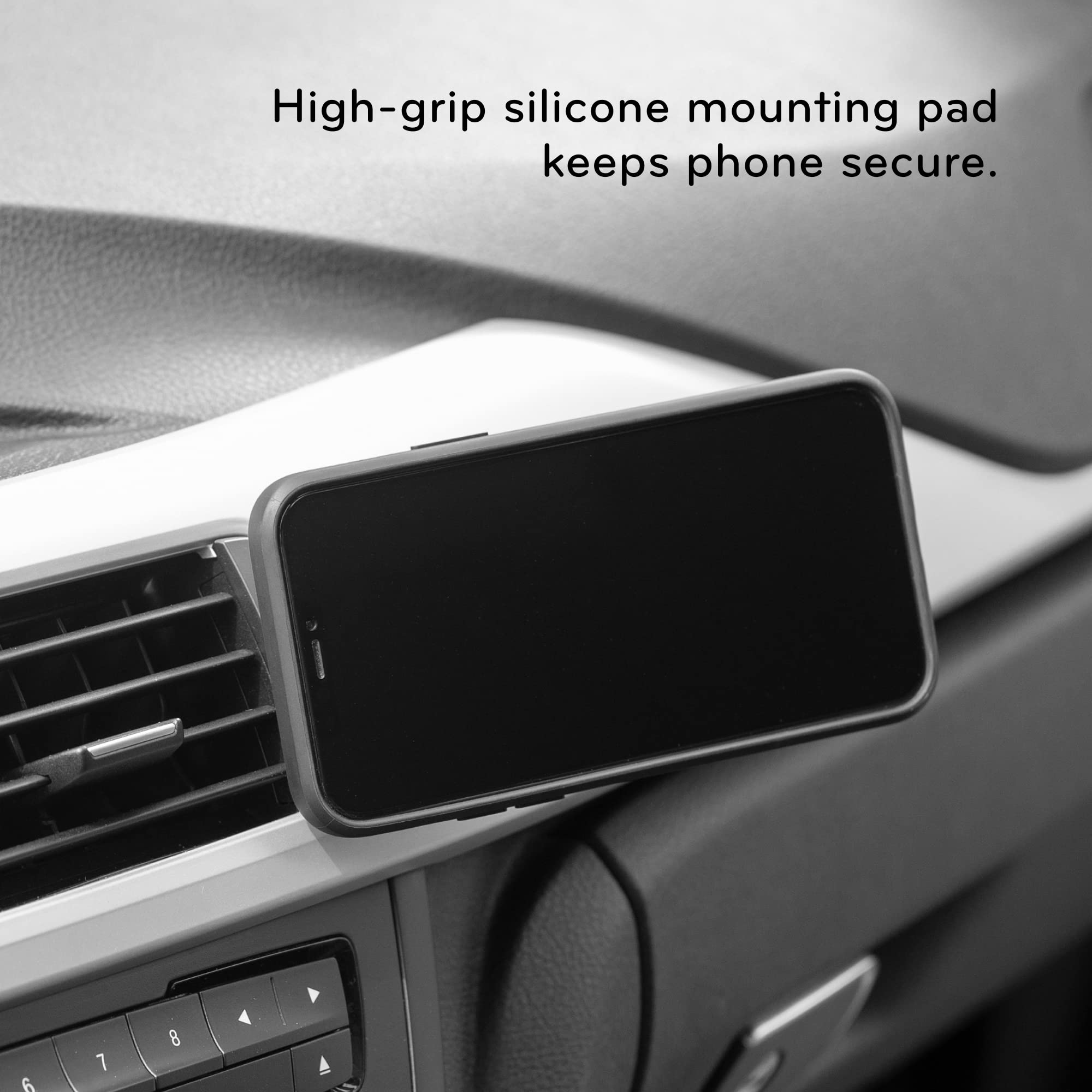 Peak Design Mobile Car Mount with VHB Charging - Universal Phone Holder for iPhone & Android, Black (Version 1) - Perfect for Road Trips & Hands-Free Navigation