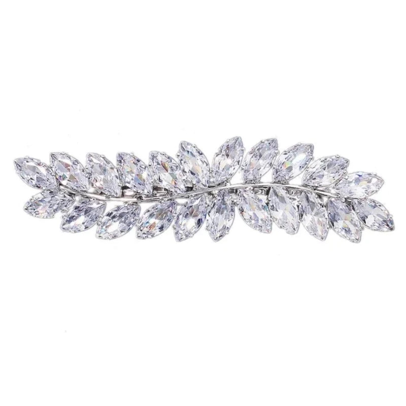 Brides Crystal Jewelry Set - Elegant Necklace, Earrings, Bracelet & Hair Clip (TT101) for Weddings, Prom & Special Occasions