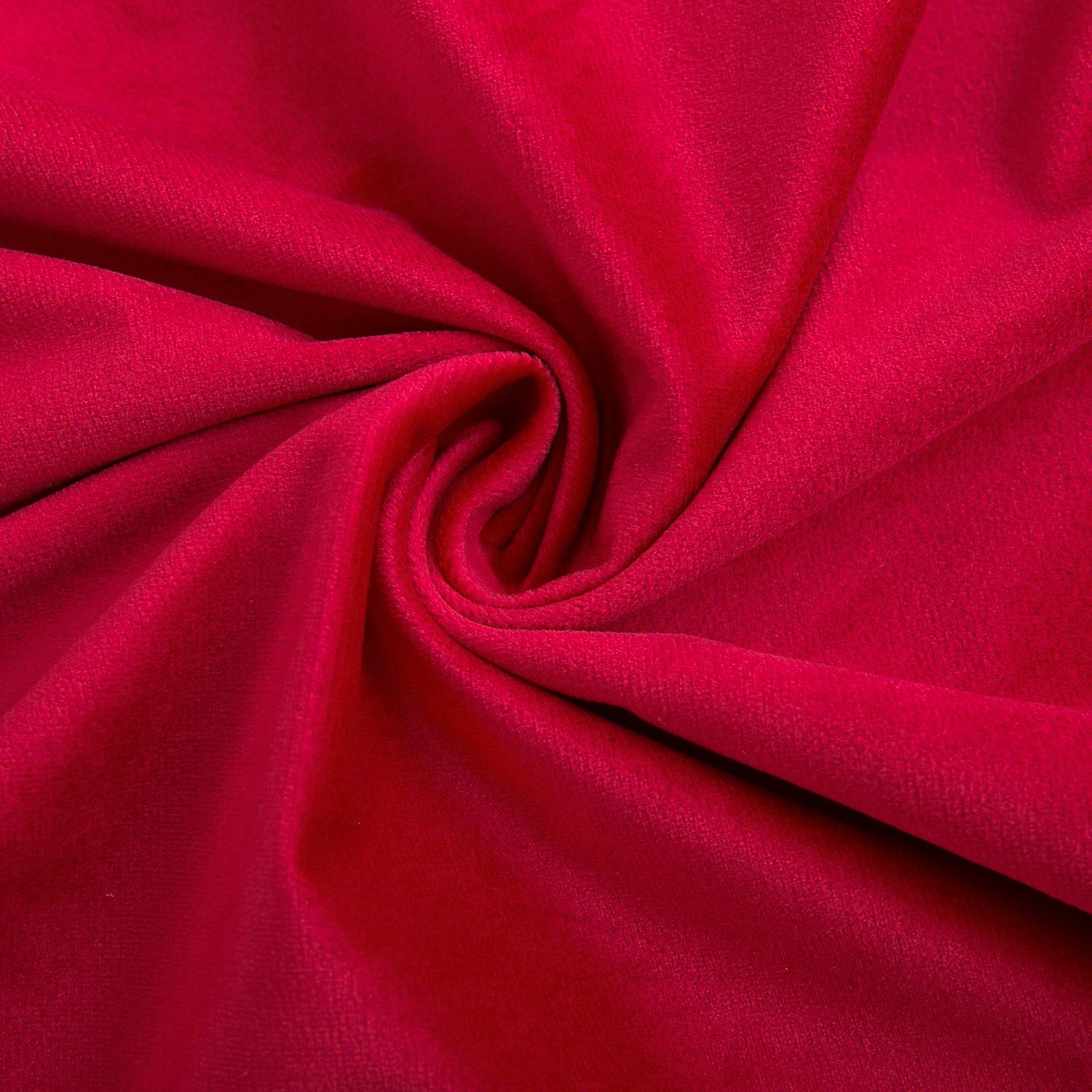RainRoad Velvet Decorative Throw Pillow Covers Set of 2 - 12x20 Inch Soft Square Red Cushion Covers for Sofa, Couch, Bed & Chair - Perfect for Living Room Decor, Bedroom Accents & Home Styling