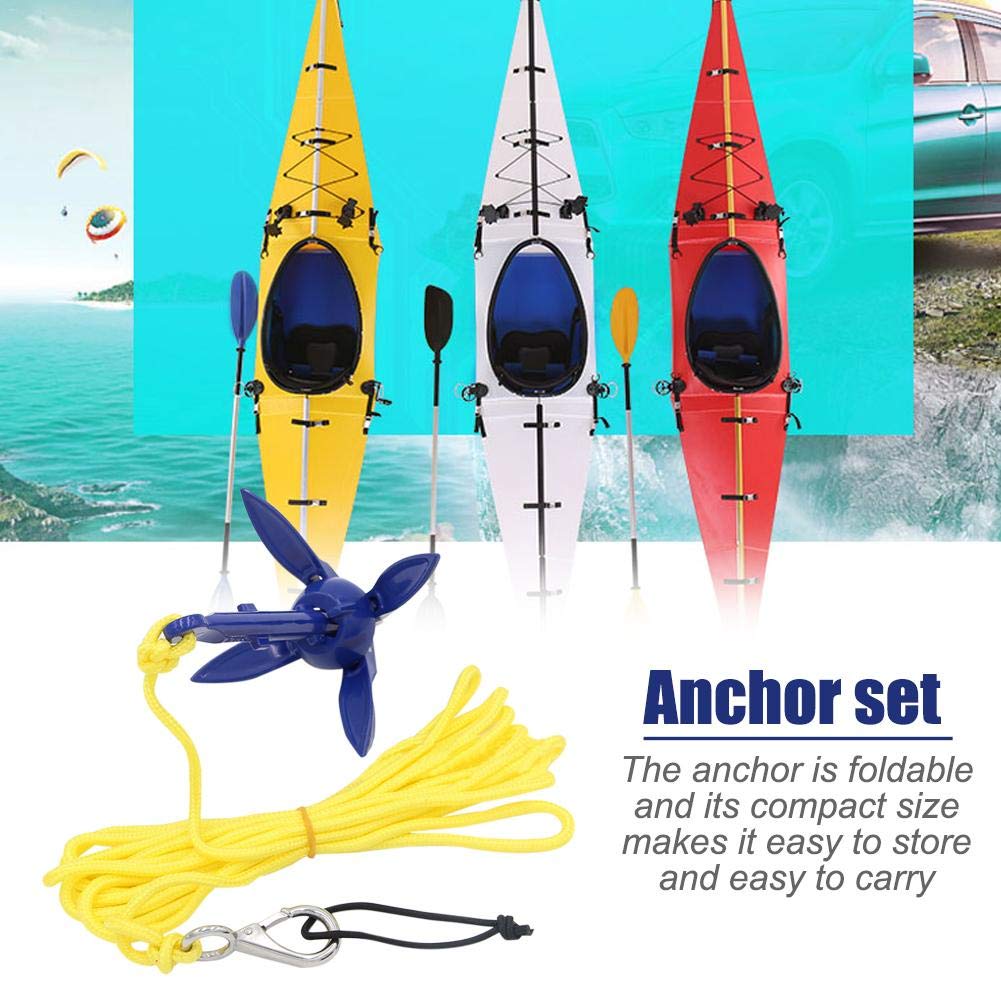 Premium Kayak Anchor Kit - Heavy Duty Paddle Board & Boat Anchor for Kayaks, Canoes, Motorboats | Secure Fishing, Camping & Water Sports Gear