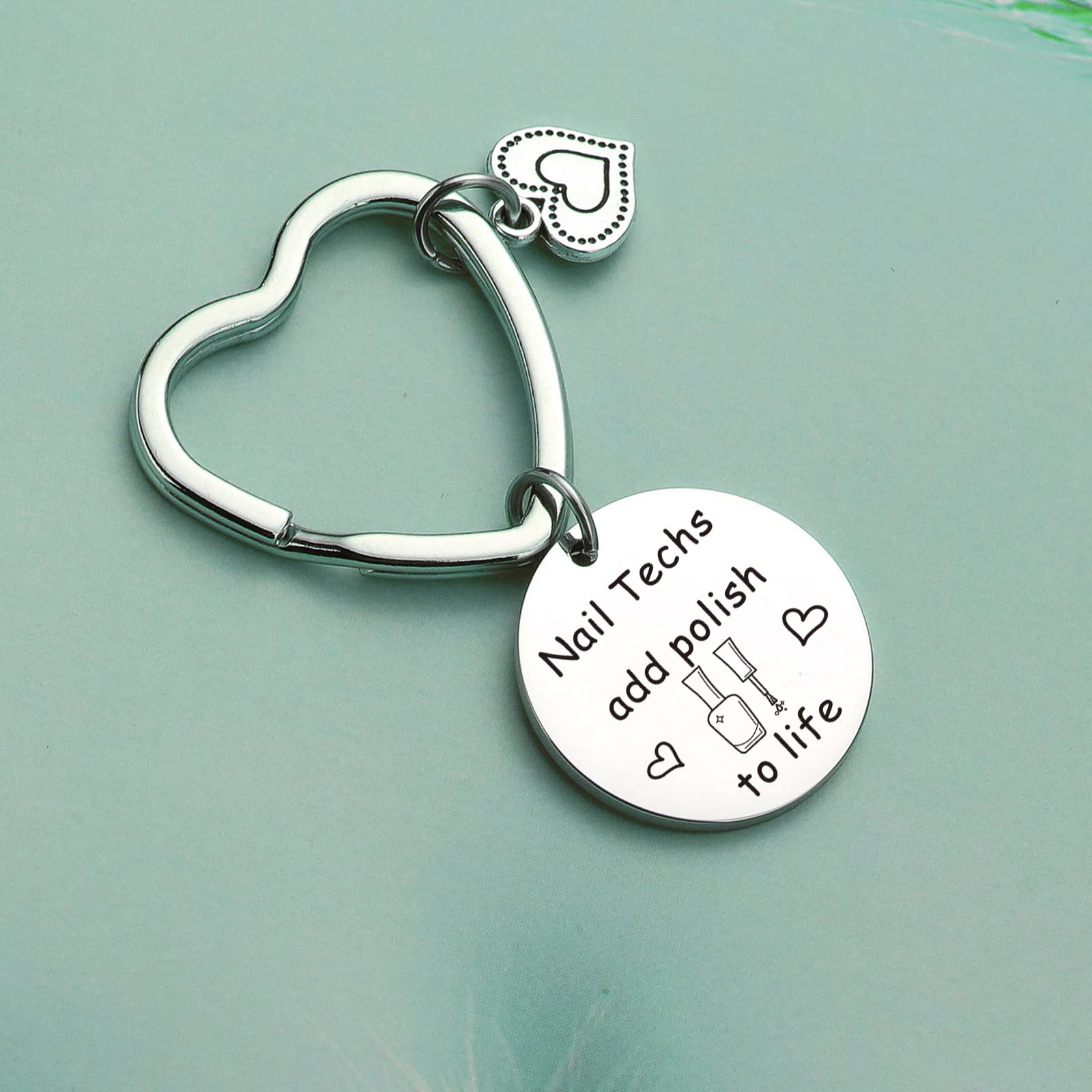 Nail Technician Jewelry Keychain - Perfect Gift for Nail Artists, Manicurists & Nail Stylists | Unique Nail Polish Themed Keychain for Professionals & Enthusiasts | Ideal for Salons, Appreciation Gifts & Daily Use