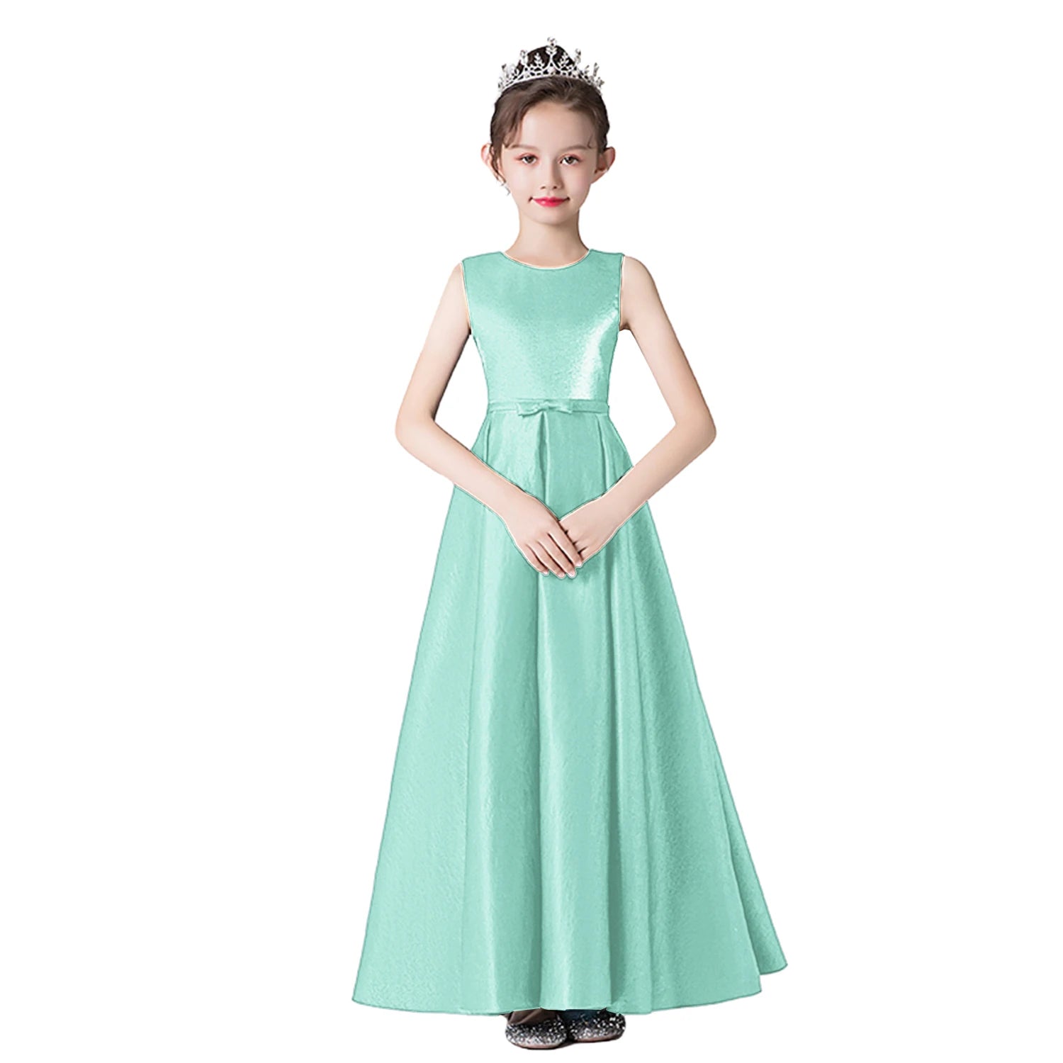 Elegant Christmas Dress for Girls - Long Sleeve Formal Gown for Banquet, Concert, Wedding & Party | Holiday Celebration & Special Occasions