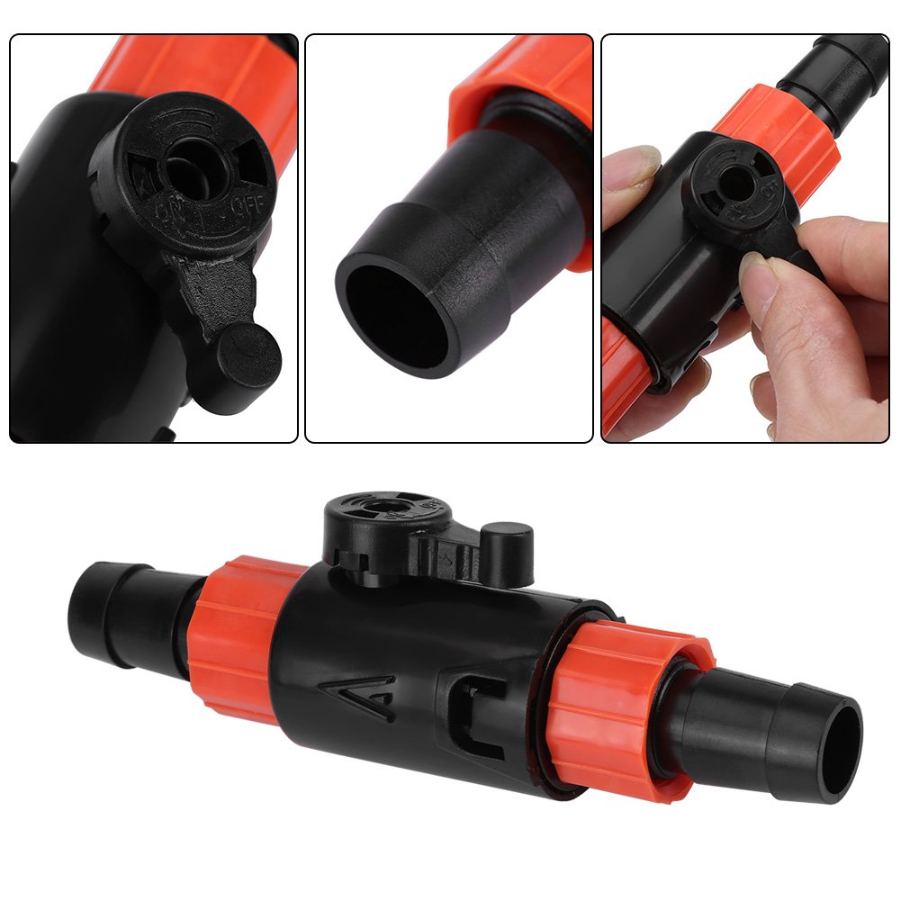12/16mm Quick Release Hose Valve - Water Flow Control Valve for Fish Tank, Aquarium & Garden - Durable Hose Pipe Connector with Easy Handle (Ideal for Hydroponics, Irrigation & Pet Watering)