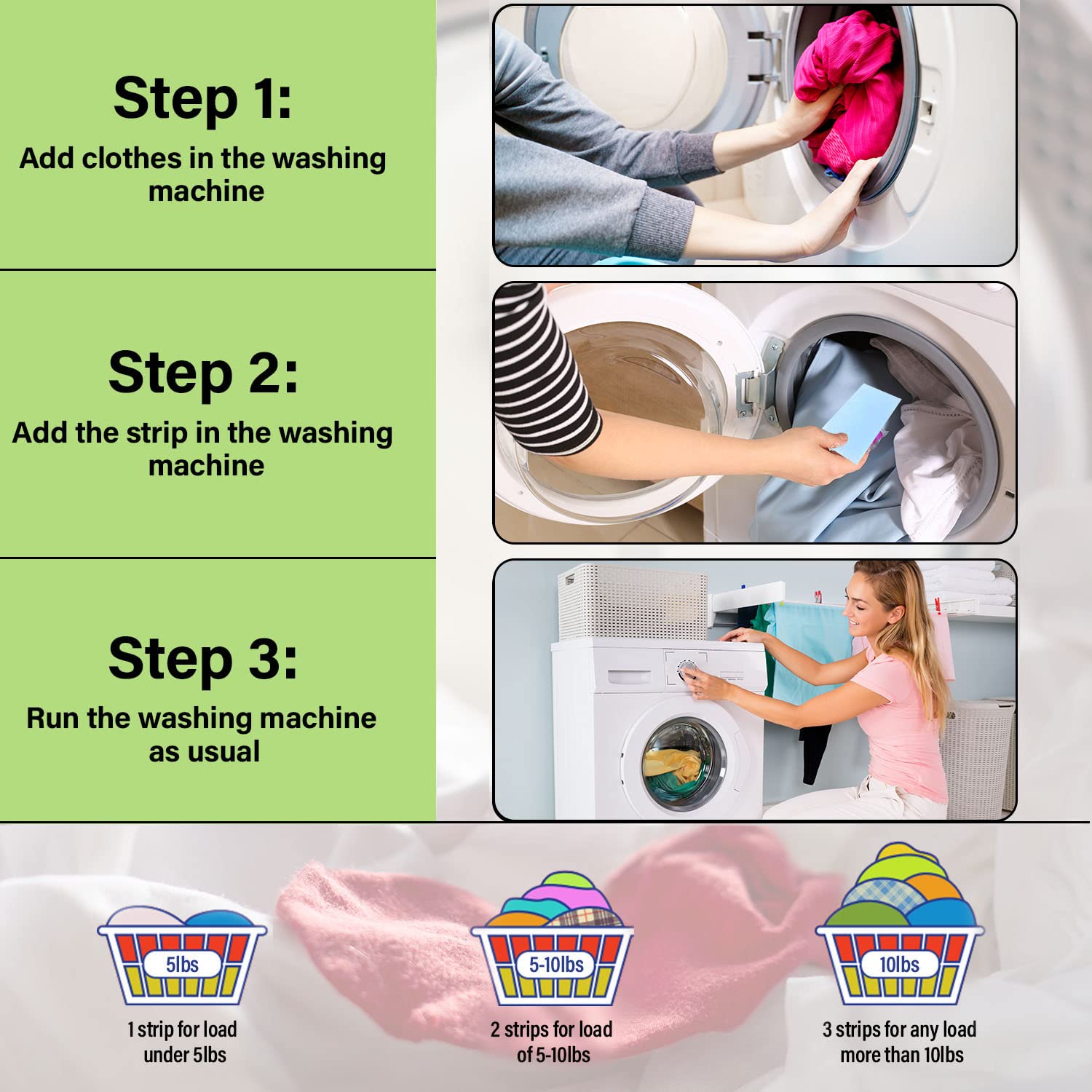 Eco-Friendly Laundry Detergent Strips - 32 Loads per Pack (2 Packs) | Pre-Measured, Hypoallergenic & Plastic-Free | Perfect for Travel, Dorms & Sustainable Homes