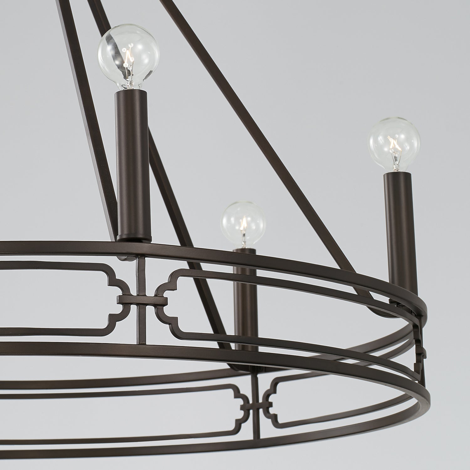 Elegant Capital Lighting Six-Light Chandelier - Modern Crystal Ceiling Fixture for Dining Room, Living Room & Bedroom Lighting