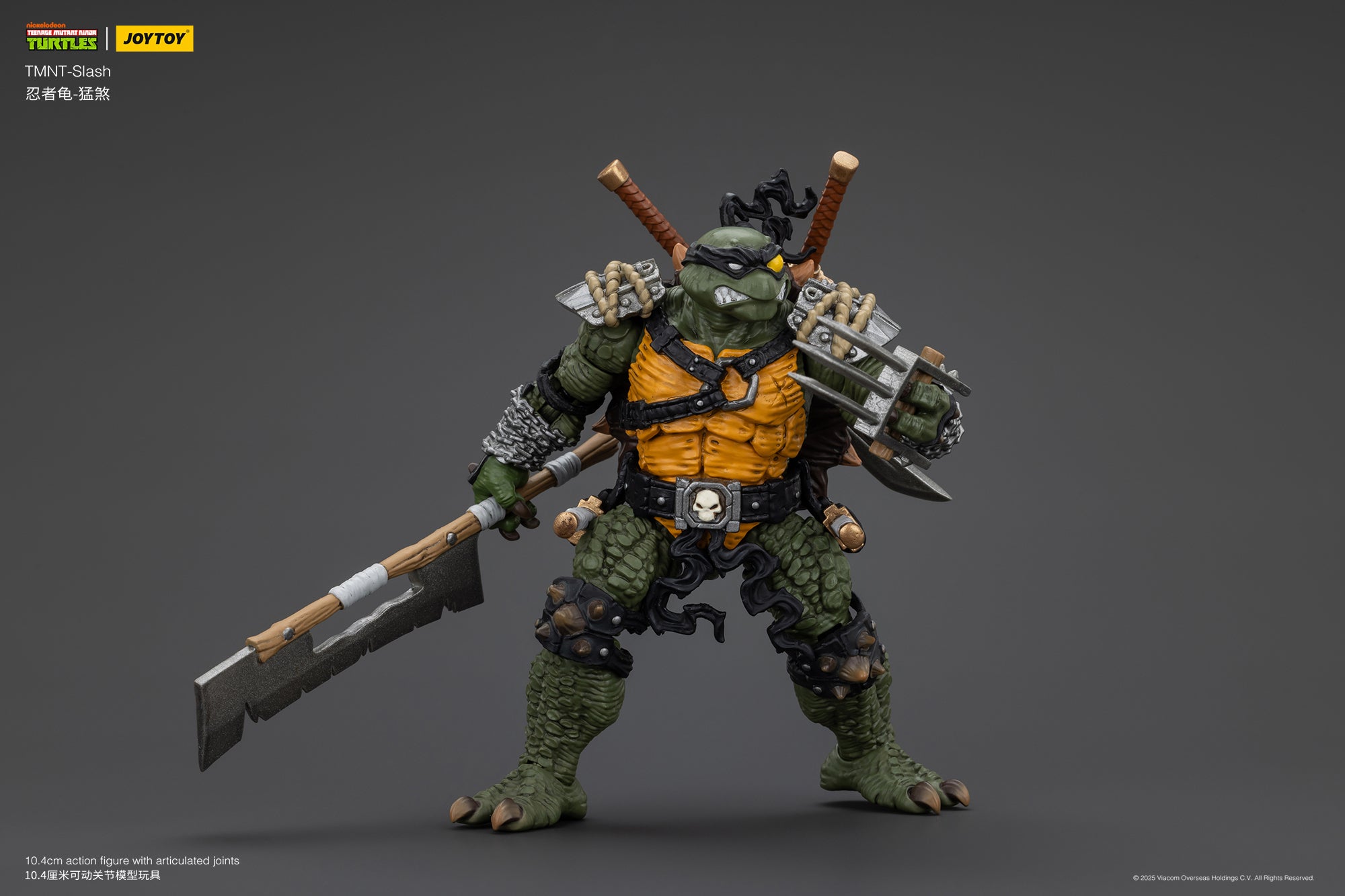 1/18 JOYTOY TMNT Slash & Tokka Action Figure Set - Collectible Ninja Turtle Villains for Display & Play - Perfect for TMNT Fans & Toy Collectors
