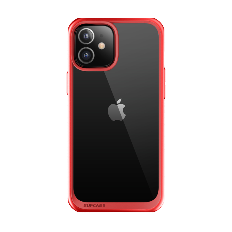 iPhone 12 Case 6.1 Inch - Unicorn Beetle Slim Clear Protective Cover with Shock Absorption in Red | Perfect for Everyday Use, Travel & Outdoor Activities
