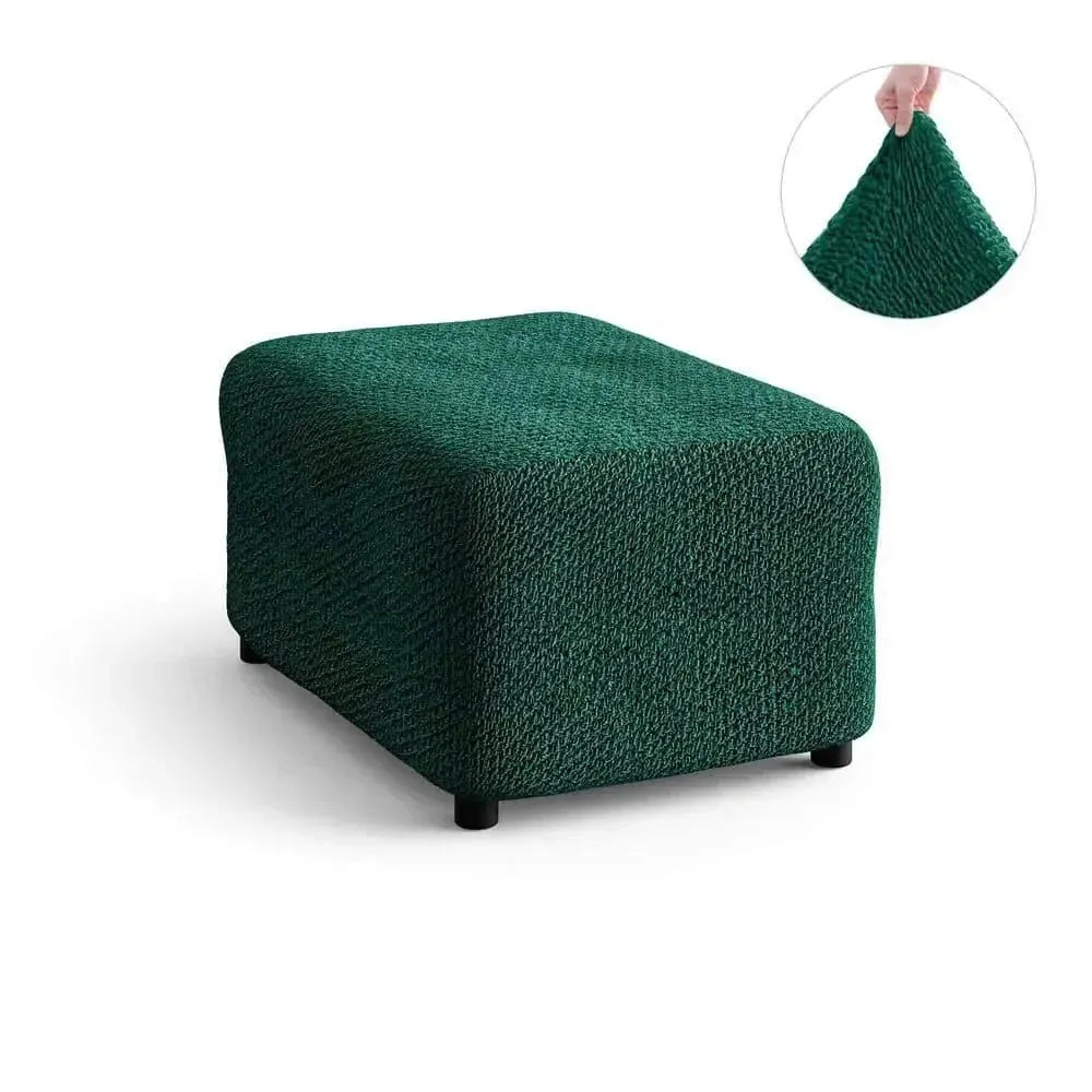 Velvet Ottoman Slipcover Medium Size - Soft & Durable Furniture Cover for Living Room, Bedroom, or Office Decor