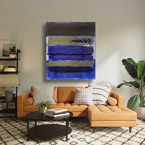 Mark Rothko Untitled 4 Abstract Art Print - Premium Canvas Wall Art for Living Room, Bedroom, Bathroom Decor (20x25cm/8x10inch Unframed) - Perfect for Modern Home & Office Interior Design