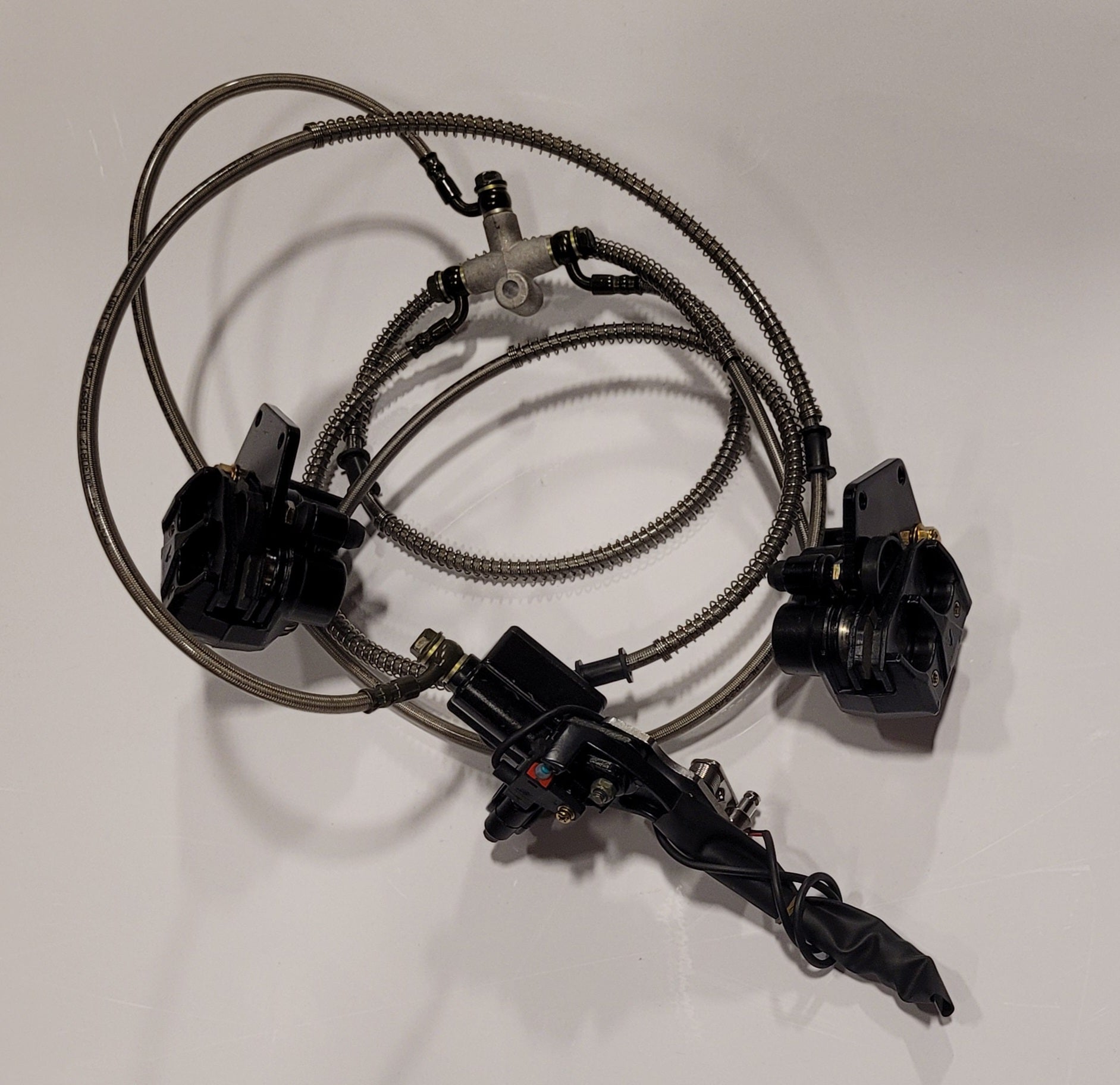 2023 High-Performance Oil Pressure Brake Kit - Reliable Hydraulic Braking System for Cars & Trucks - Perfect for Racing, Off-Road & Heavy-Duty Applications