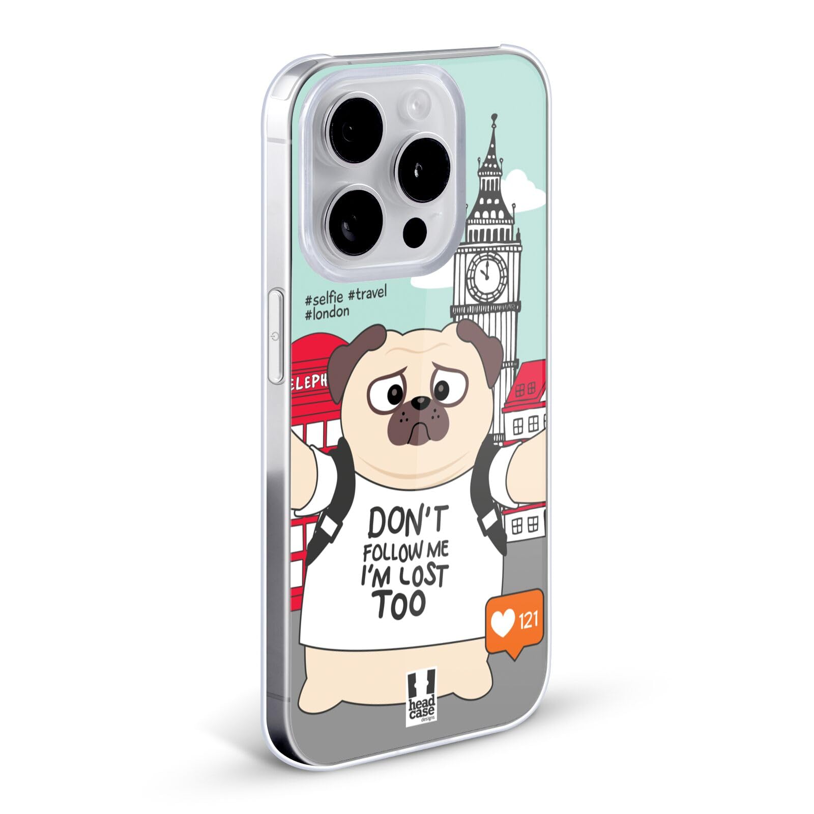 London Travel Selfies Hard Back Phone Case Compatible with Apple iPhone 7/8/SE (2020 & 2022) - Durable Protective Cover for Everyday Use & Travel Photography