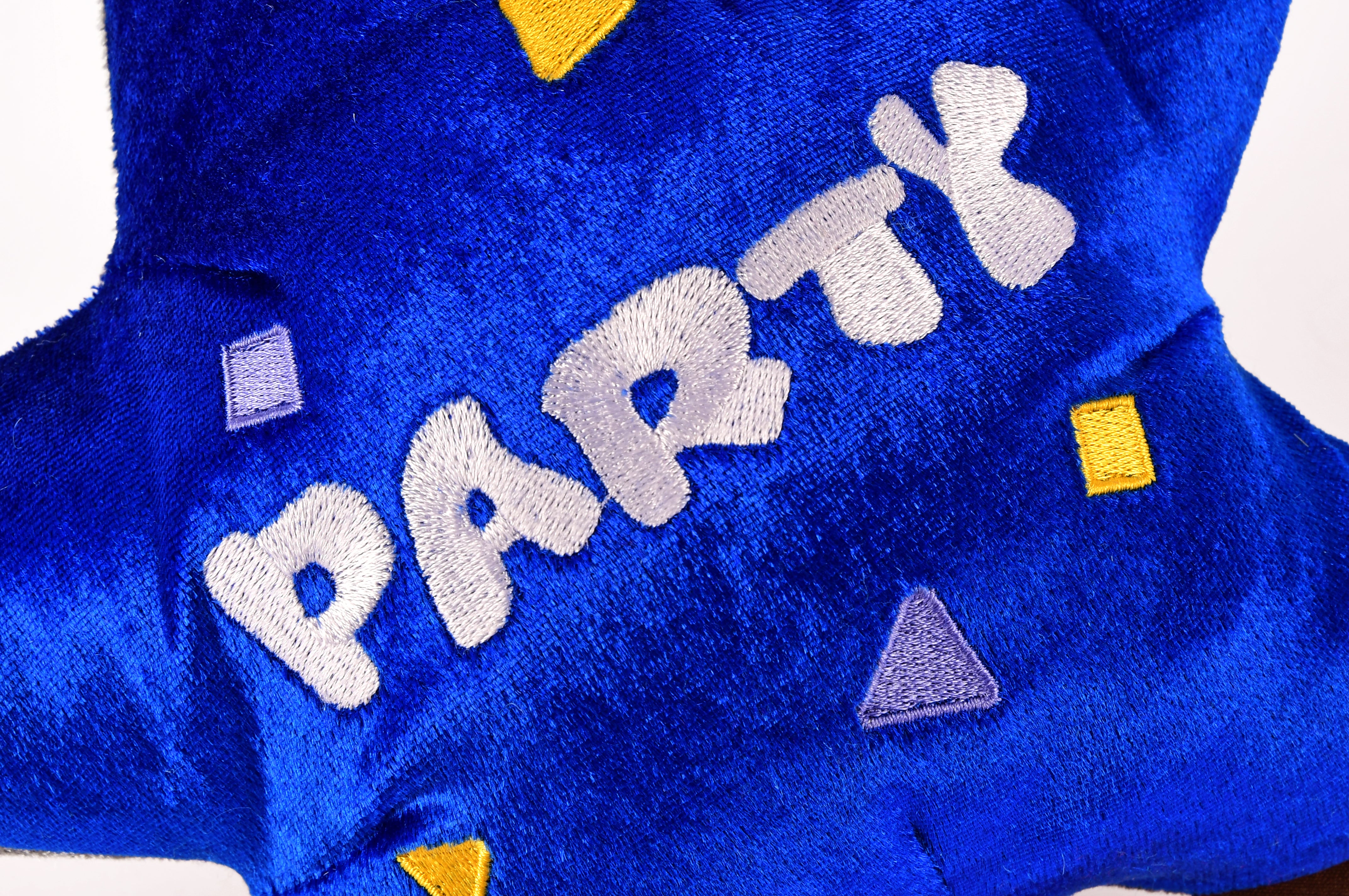 Party Time™ Dog Plush Toy - El Globo Fiesta Fun Chew Toy for Pets | Durable & Cute Dog Birthday Gift | Perfect for Playtime, Training Rewards & Puppy Teething Relief