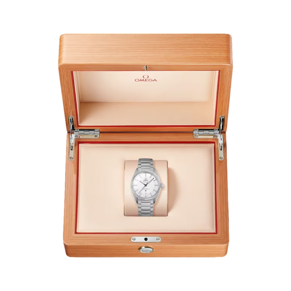 Omega Constellation Globemaster Co-Axial Master Chronometer 39mm Silver Dial Men's Watch with Stainless Steel Bracelet - Perfect for Business, Formal Events & Luxury Gift Giving