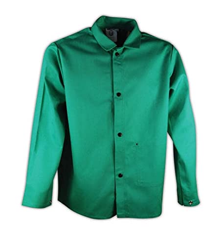 SparkGuard PVC-Free Flame-Resistant Cotton Jacket for Men & Women - OSHA Compliant Workwear for Electricians, Welders & Industrial Safety