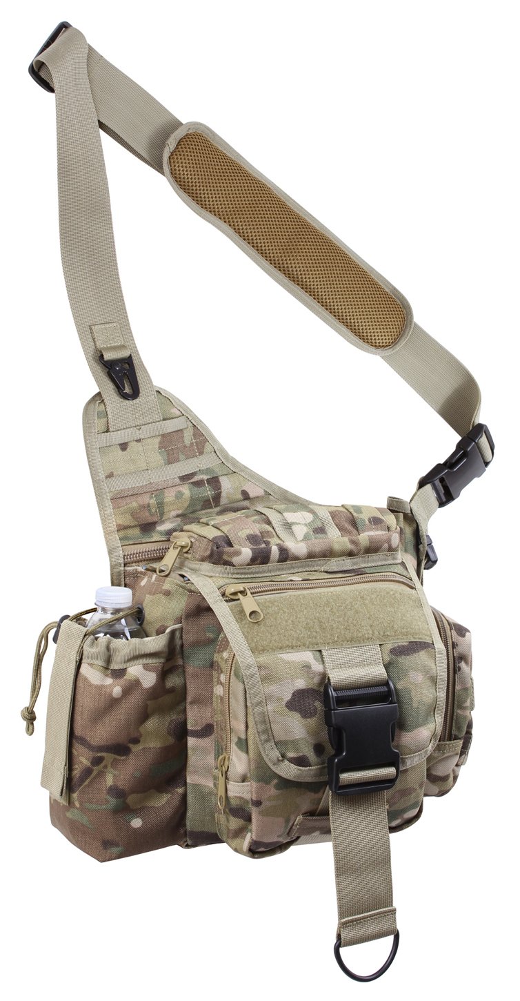 Rothco Advanced Tactical Crossbody Shoulder Bag - Durable Military Style Messenger Bag for Outdoor, Travel & Everyday Use