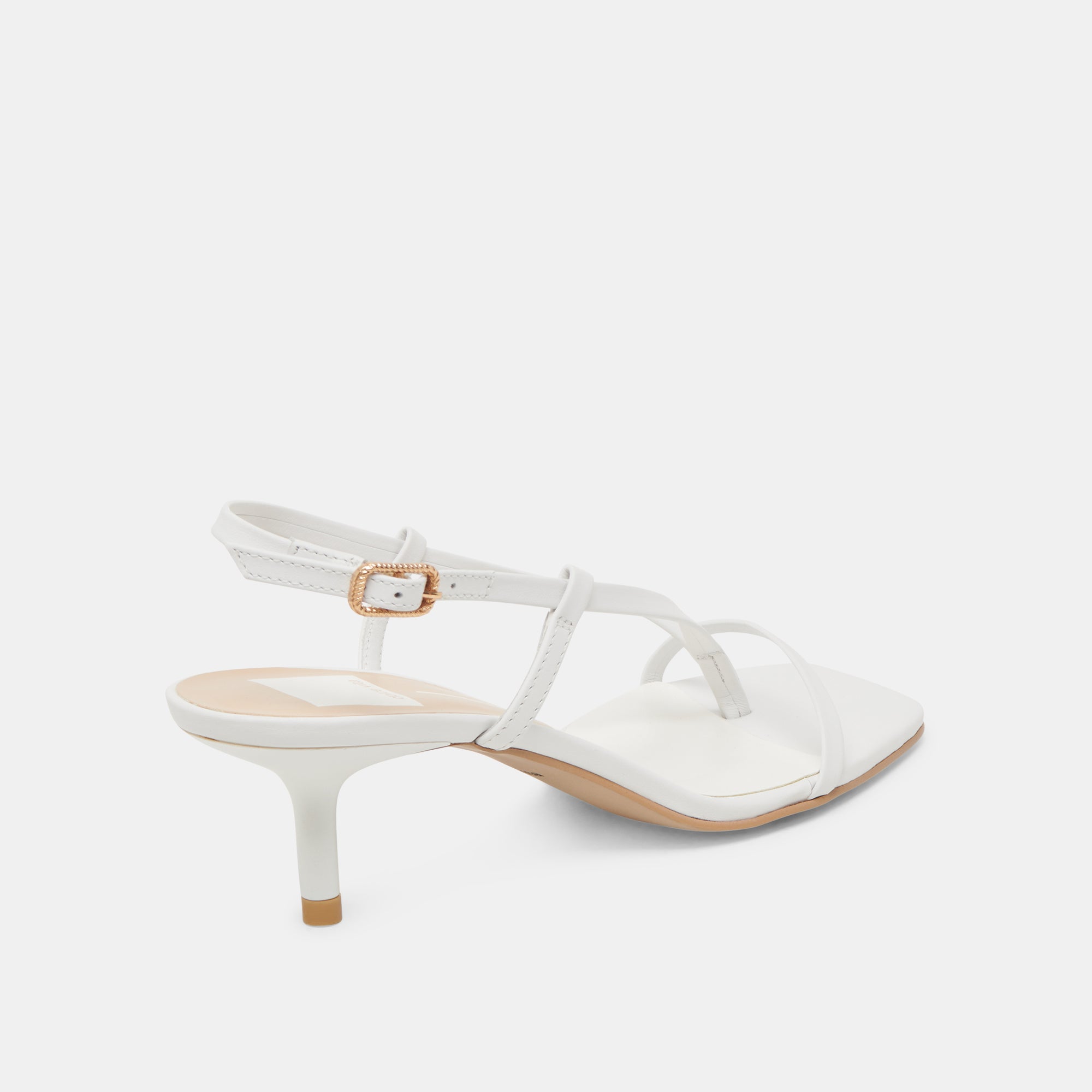 LAURY HEELS True White Leather Women's Shoes - Elegant High Heels for Weddings, Parties & Office Wear