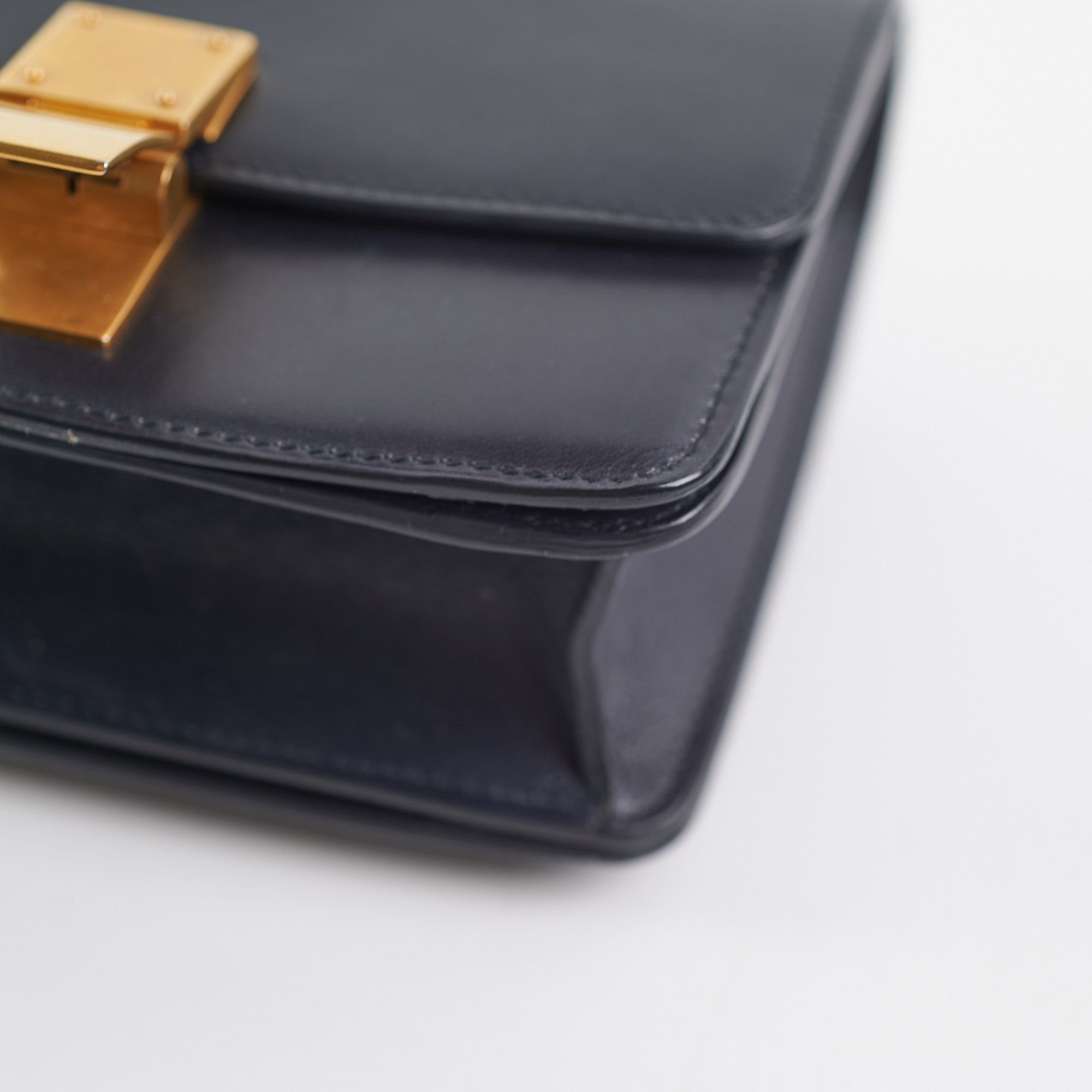 Celine Small Box Bag in Navy Blue - Luxury Crossbody Handbag for Women, Perfect for Work, Travel & Evening Out