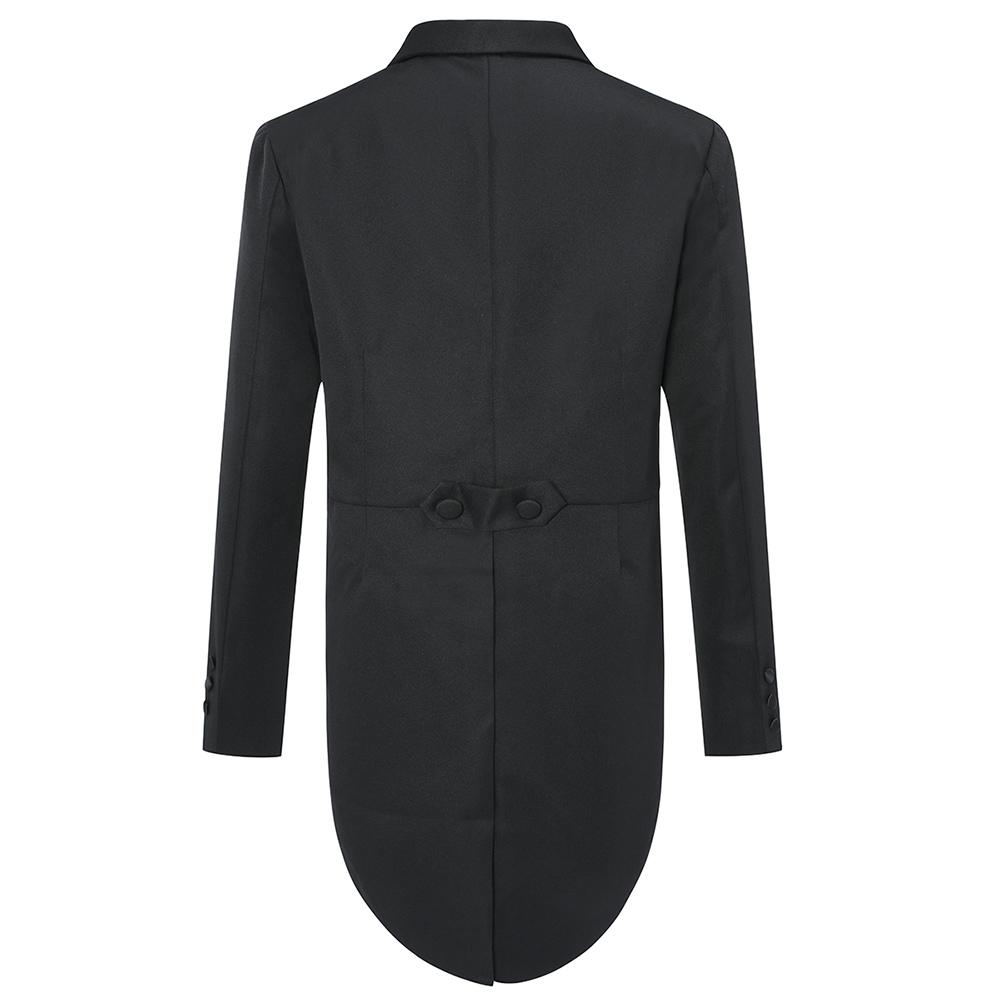 Black Swallowtail 3-Piece Slim Fit Dinner Suit for Men | Formal Evening Wear | Wedding, Gala & Special Occasion Attire