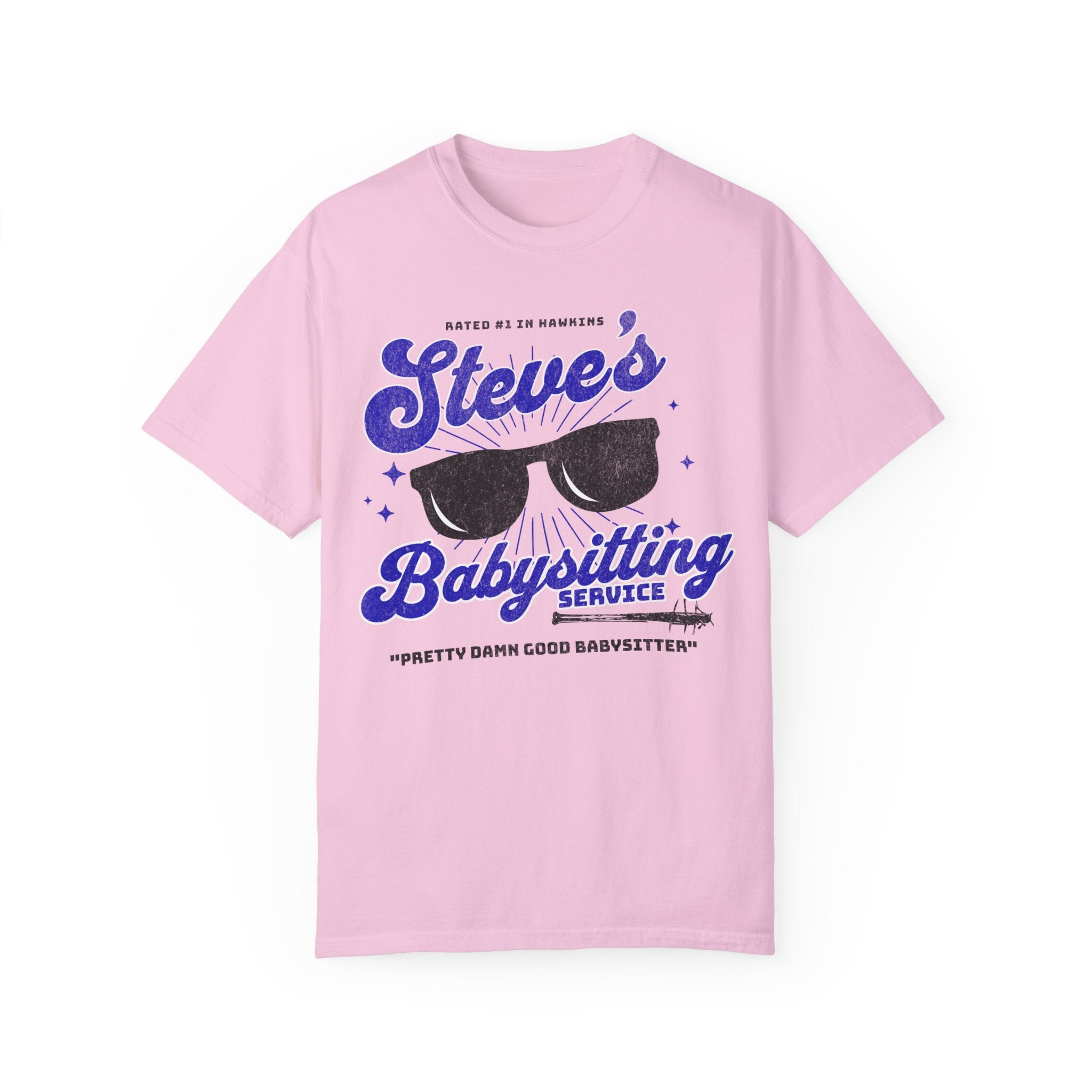 Steve's Babysitting Service Funny T-Shirt - Comfortable Cotton Tee for Babysitters & Childcare Workers - Perfect for Work, Gifts & Casual Wear