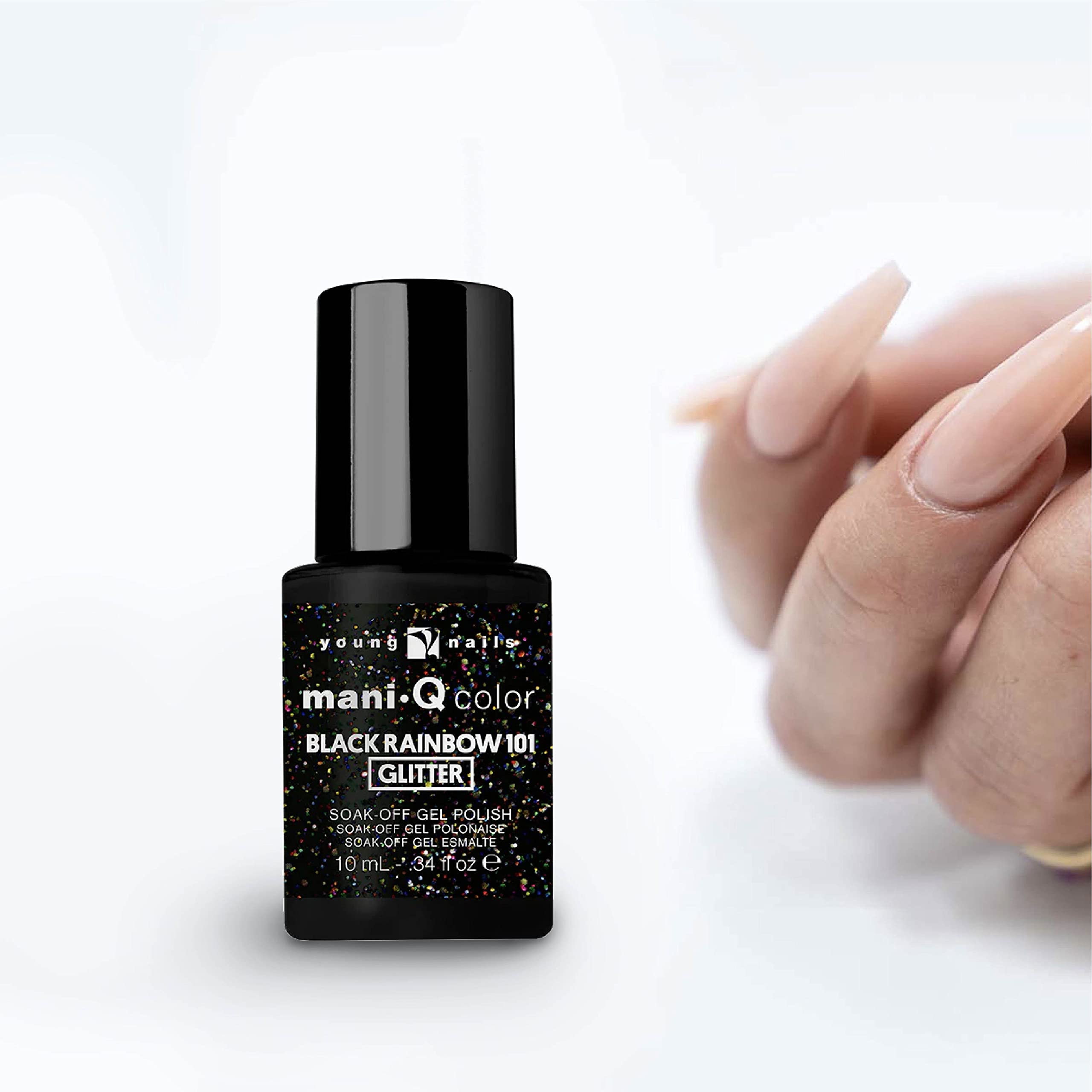 Young Nails Mani-Q Gel Polish - Long-Lasting Color Gel for Natural & Artificial Nails | LED/UV Cured, Soak Off Formula (0.34 fl oz) - Perfect for Salon, Home Manicures & Nail Art Designs