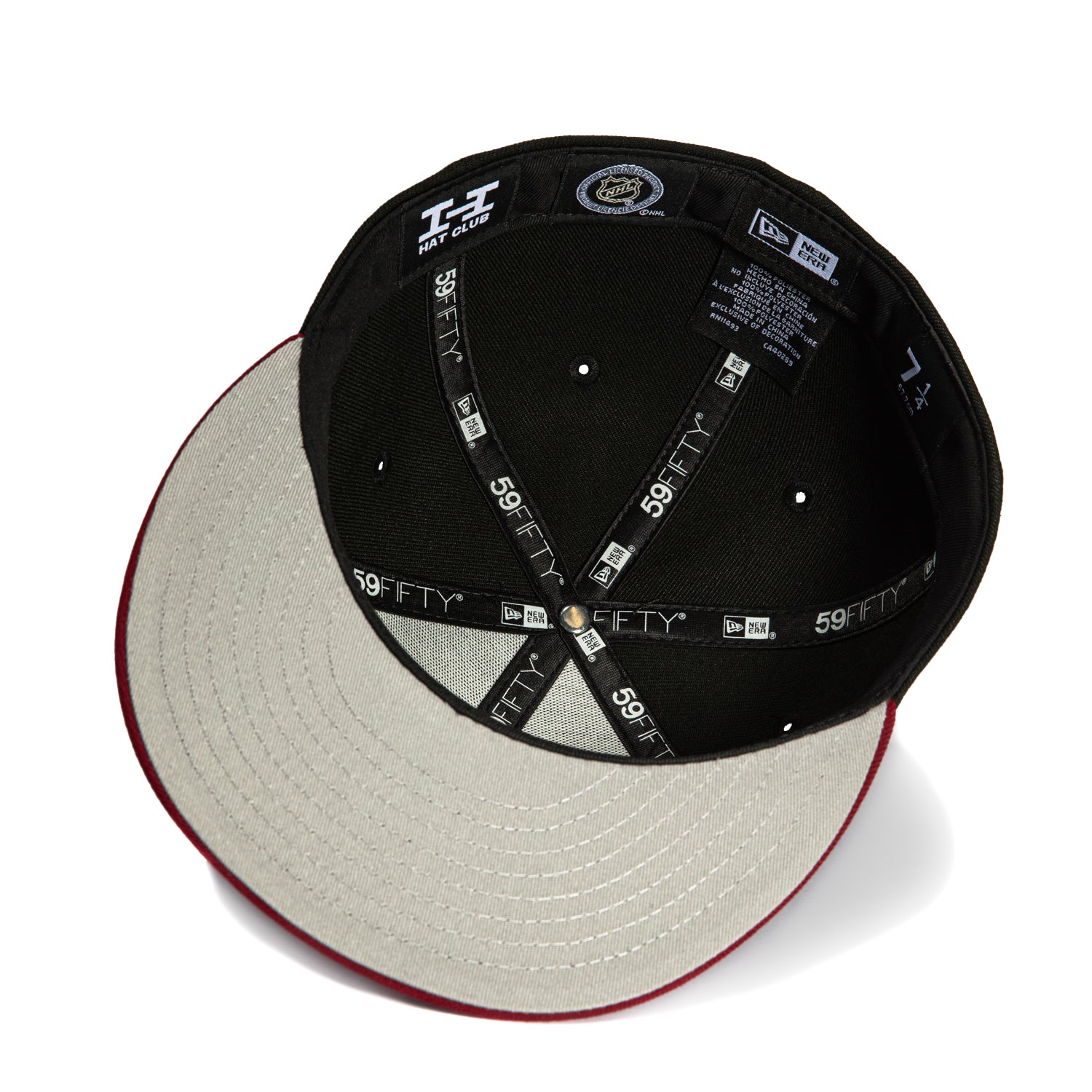 New Era 59Fifty Colorado Avalanche Snapback Hat - Black & Cardinal NHL Team Logo Cap for Men & Women - Perfect for Hockey Games, Sports Events & Casual Wear