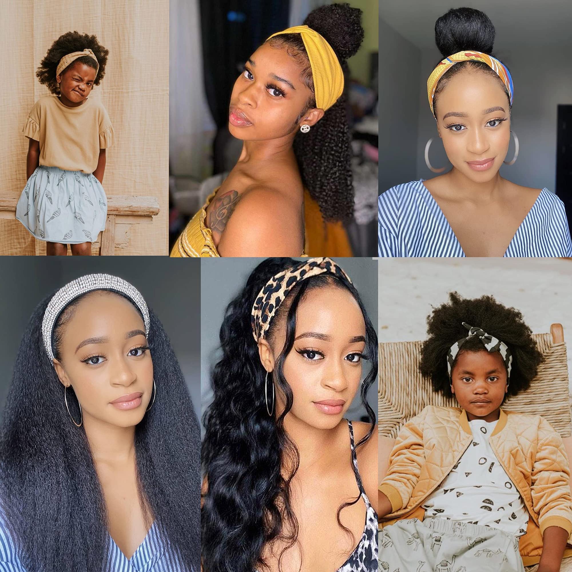 24 Inch Kinky Curly Headband Wig Human Hair - Glueless No Lace Front 180% Density Jerry Curly Wigs for Black Women (Natural Black Color) | Perfect for Daily Wear, Parties, Weddings & Protective Styling