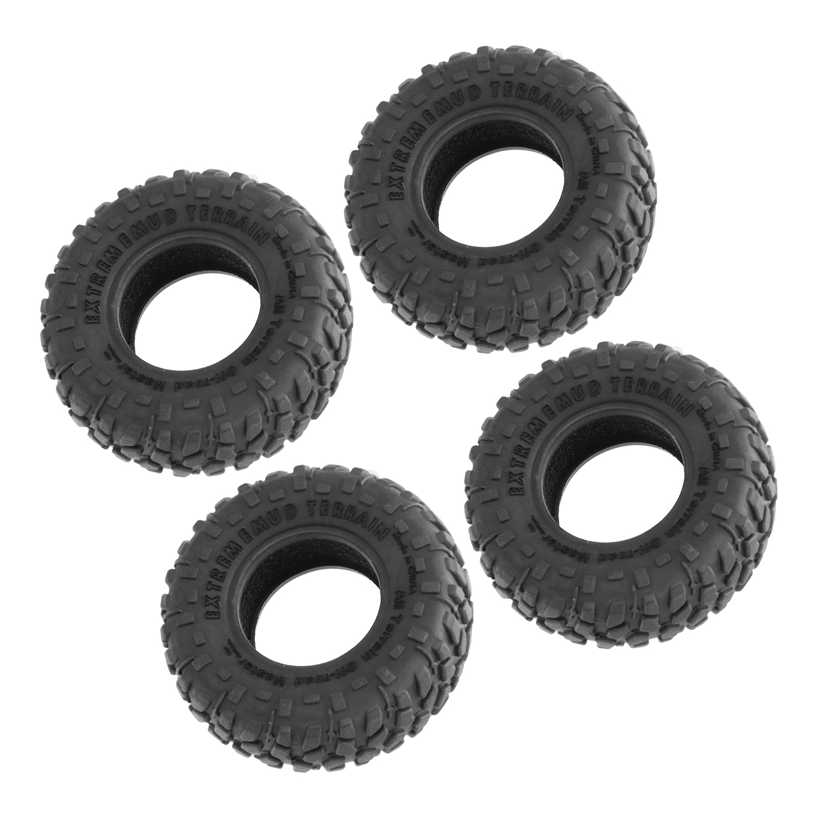 Jiawu RC 1.0 Inch Tires - Premium Flexible RC Car Tires Kit for Off-Road Racing, Crawling & Drifting - Compatible with 1/10 Scale Remote Control Vehicles