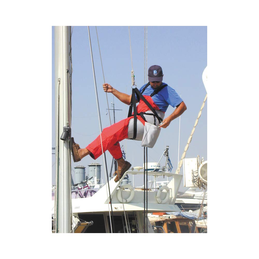 Professional Bosun's Chair - Heavy Duty Safety Seat for Extended Work at Heights - Ideal for Sailboat Rigging, Window Cleaning & Construction Work