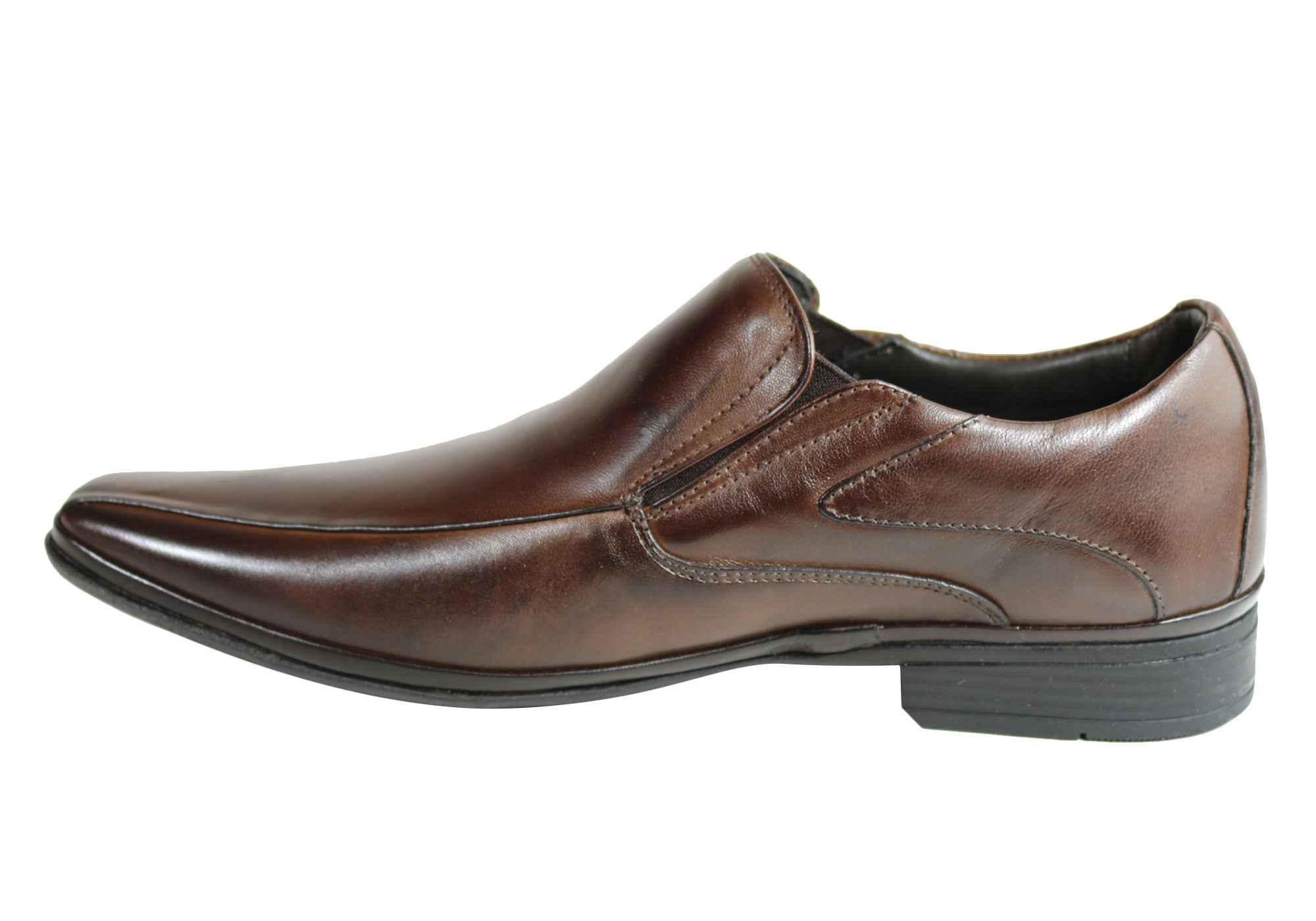 Savelli Lance Men's Comfort Slip-On Leather Dress Shoes - Handcrafted in Brazil - Perfect for Business, Weddings & Formal Occasions