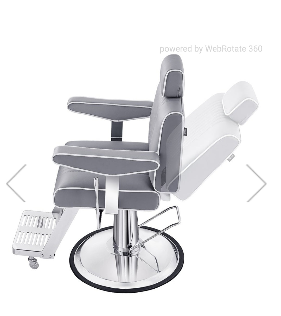 Professional Barber Chair for Salon & Home Use - Heavy Duty Hydraulic Styling Chair with Adjustable Height & Reclining Back - Perfect for Haircuts, Shaves & Styling