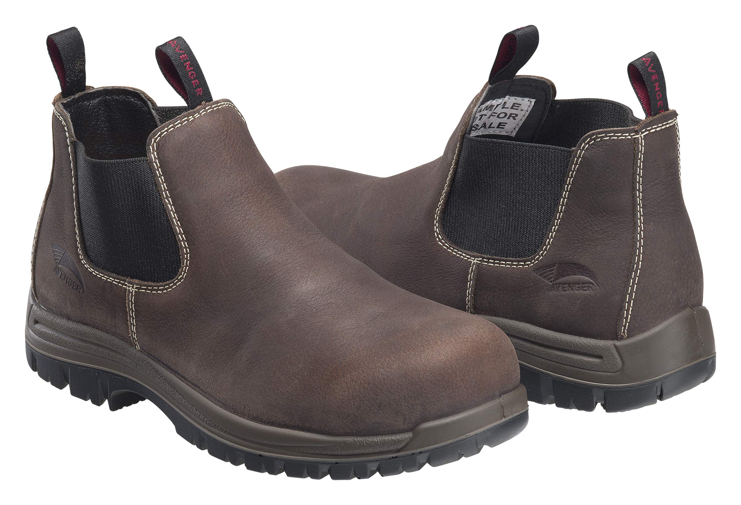 Avenger Men's Composite Toe Work Boots - Puncture Resistant for Construction & Safety
