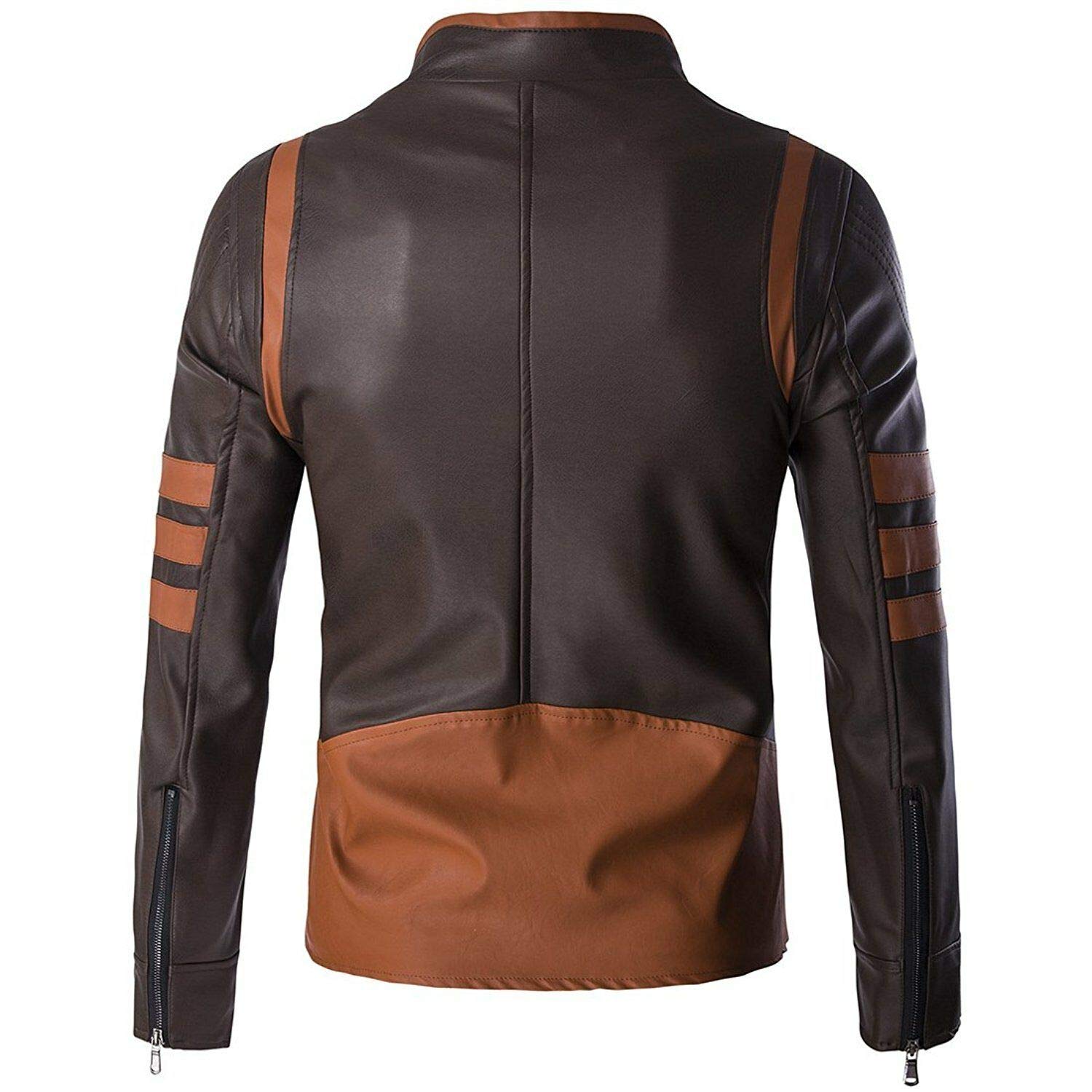 Men's X-Men Wolverine Superhero Cafe Racer Motorcycle Jacket - Genuine Leather Slim Fit Biker Jacket for Riding & Cosplay | Perfect for Halloween, Comic Con & Motorcycle Enthusiasts