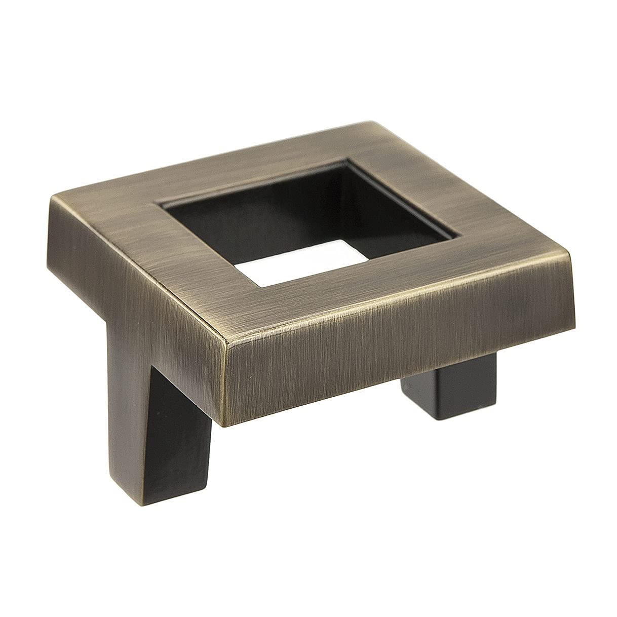 Richelieu Hardware BP80338AE Clairlea Collection 1 5/8-inch (42mm) Antique English Transitional Square Cabinet Knob - Vintage Drawer Pull for Kitchen Cabinets, Bathroom Vanity & Furniture - Perfect for Home Renovation & DIY Projects