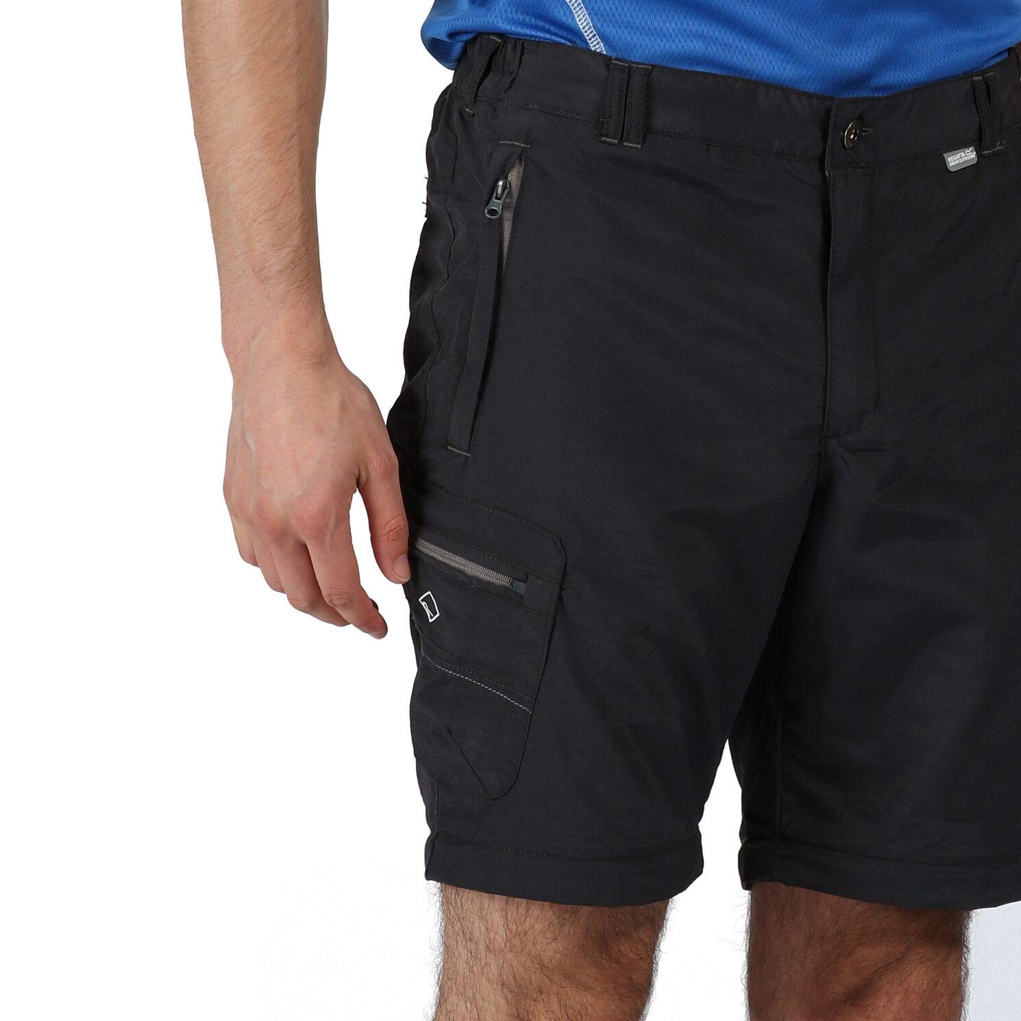 Regatta Men's Walking Cargo Trousers - Lightweight Quick-Dry Hiking Pants with Multiple Pockets for Outdoor Adventures, Travel & Casual Wear