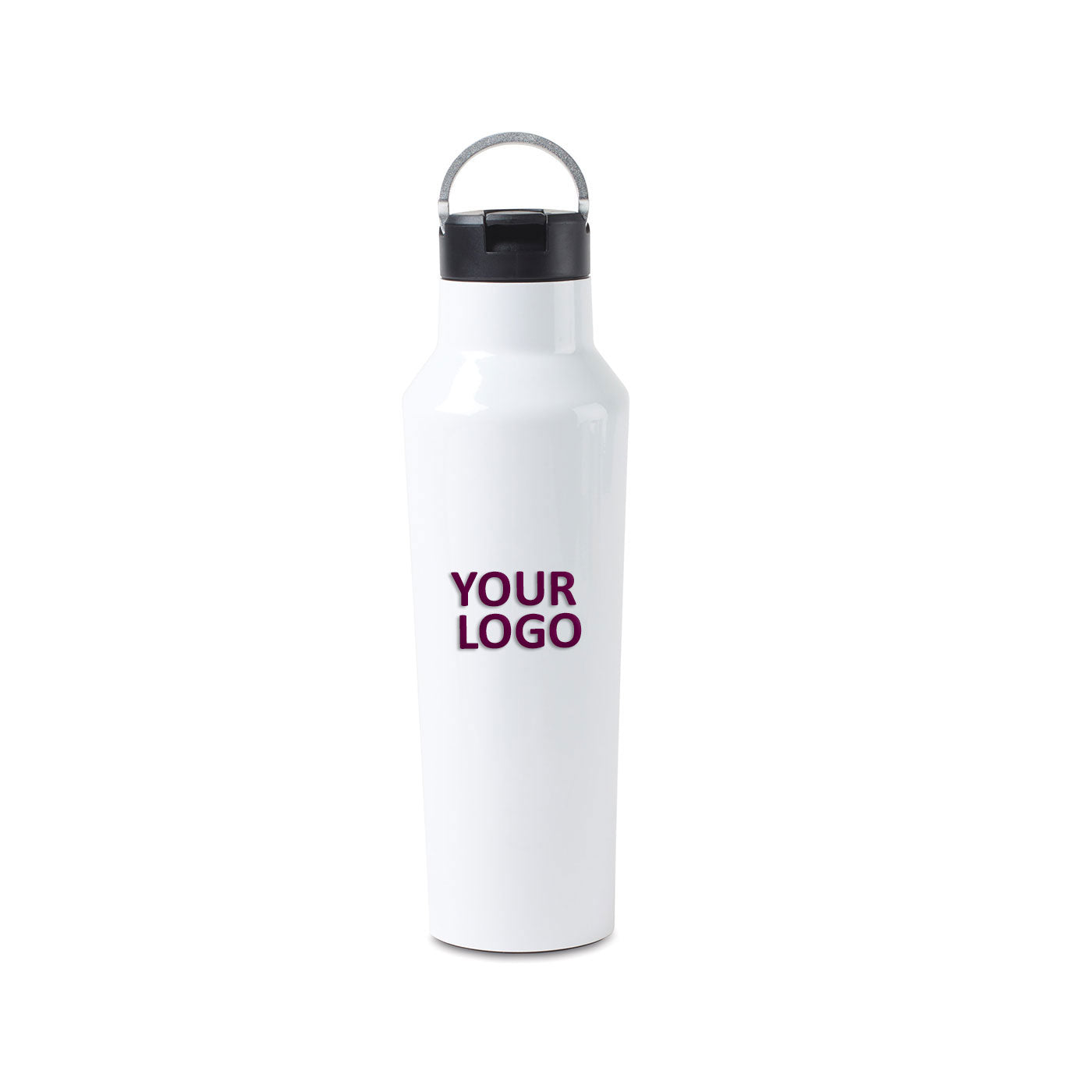 Corkcicle 20 Oz Insulated Stainless Steel Water Bottle - Leak Proof, BPA Free, Keeps Drinks Cold for 24 Hours - Perfect for Gym, Hiking, Travel & Outdoor Activities (White)